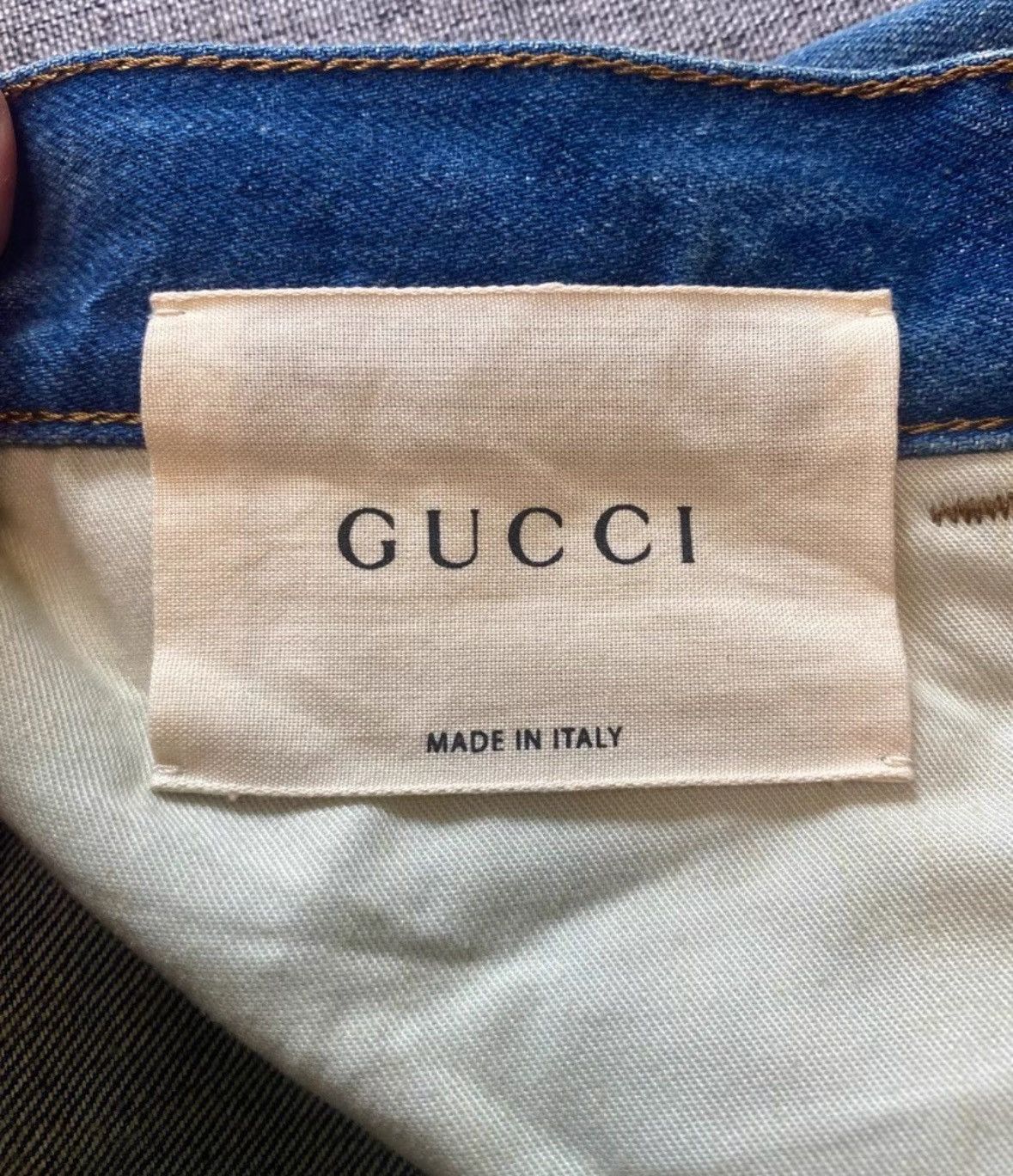 Gucci Gucci Embroidered Tiger Denim Pants Size 32-2505 Size US 33 - 7 Thumbnail