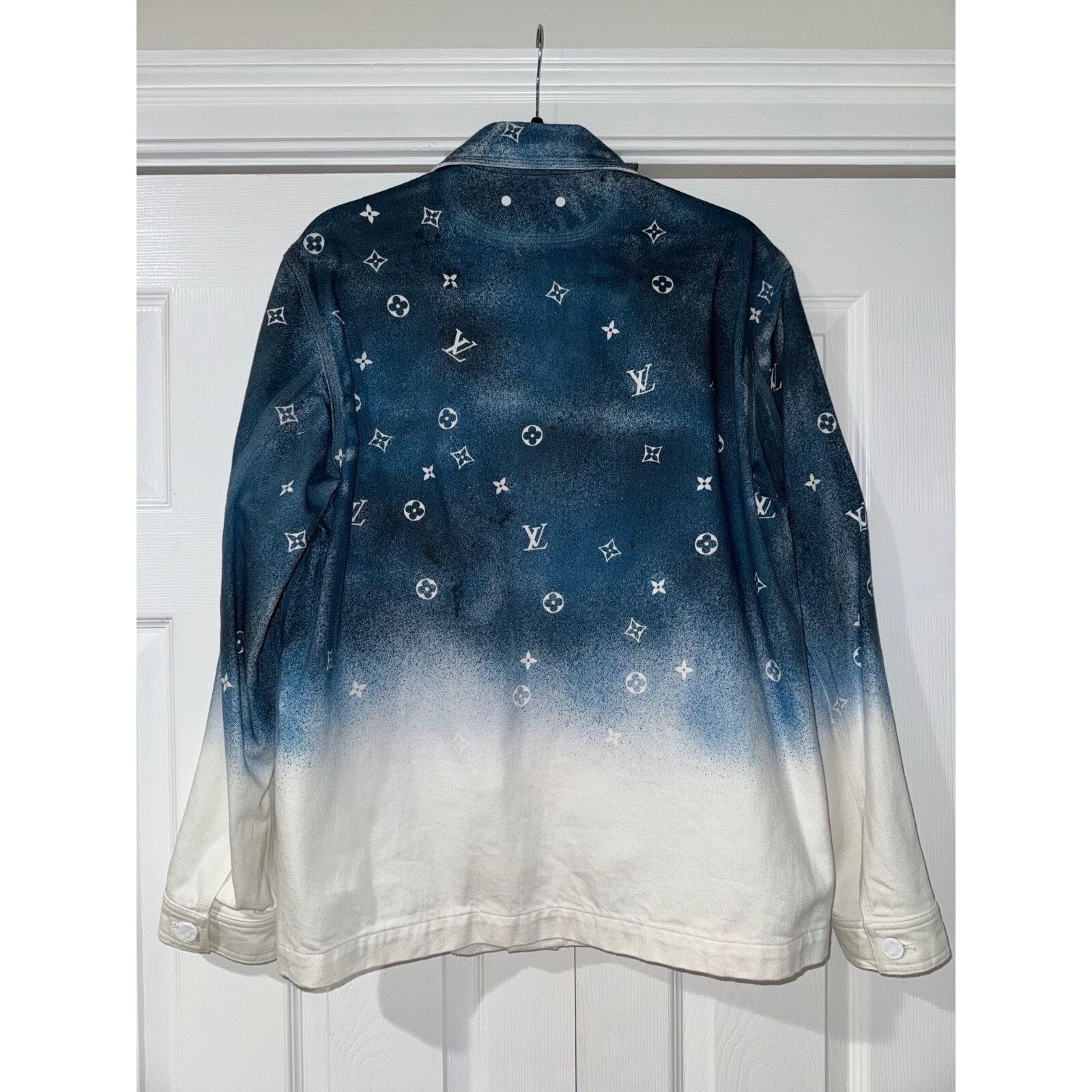 Louis Vuitton Louis Vuitton Workwear Monogram Blue White Denim Jacket S Size US S / EU 44-46 / 1 - 11 Thumbnail