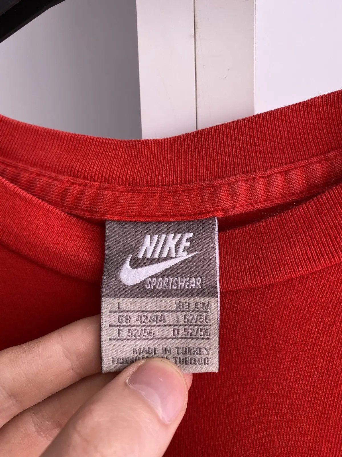 Nike × Vintage Vintage Nike Air Tee 90-s style Size US L / EU 52-54 / 3 - 6 Thumbnail