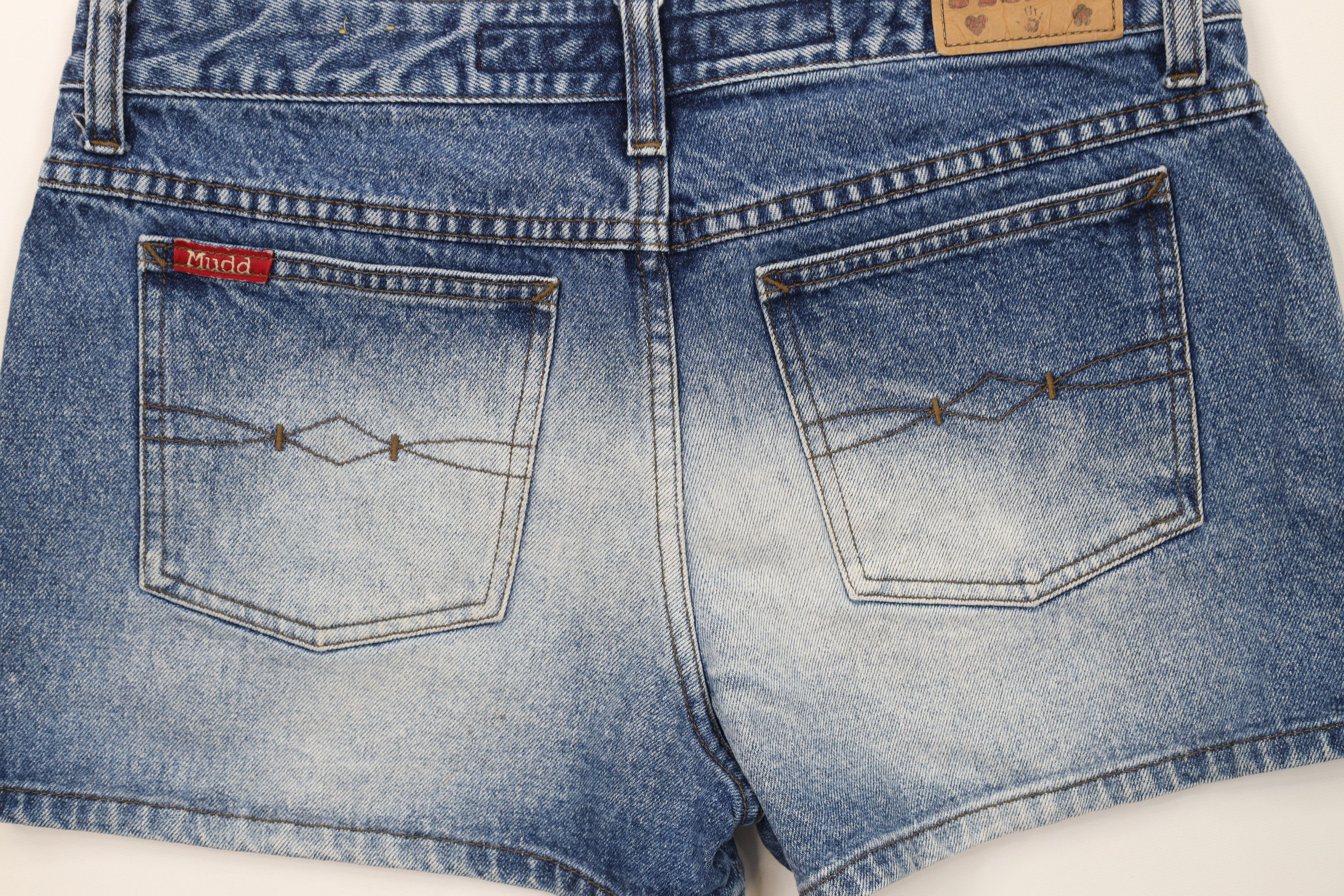 Vintage Vintage 90s Y2K Mudd Babydoll Denim Jean Shorts Jorts Blue Size 32" / US 10 / IT 46 - 11 Thumbnail