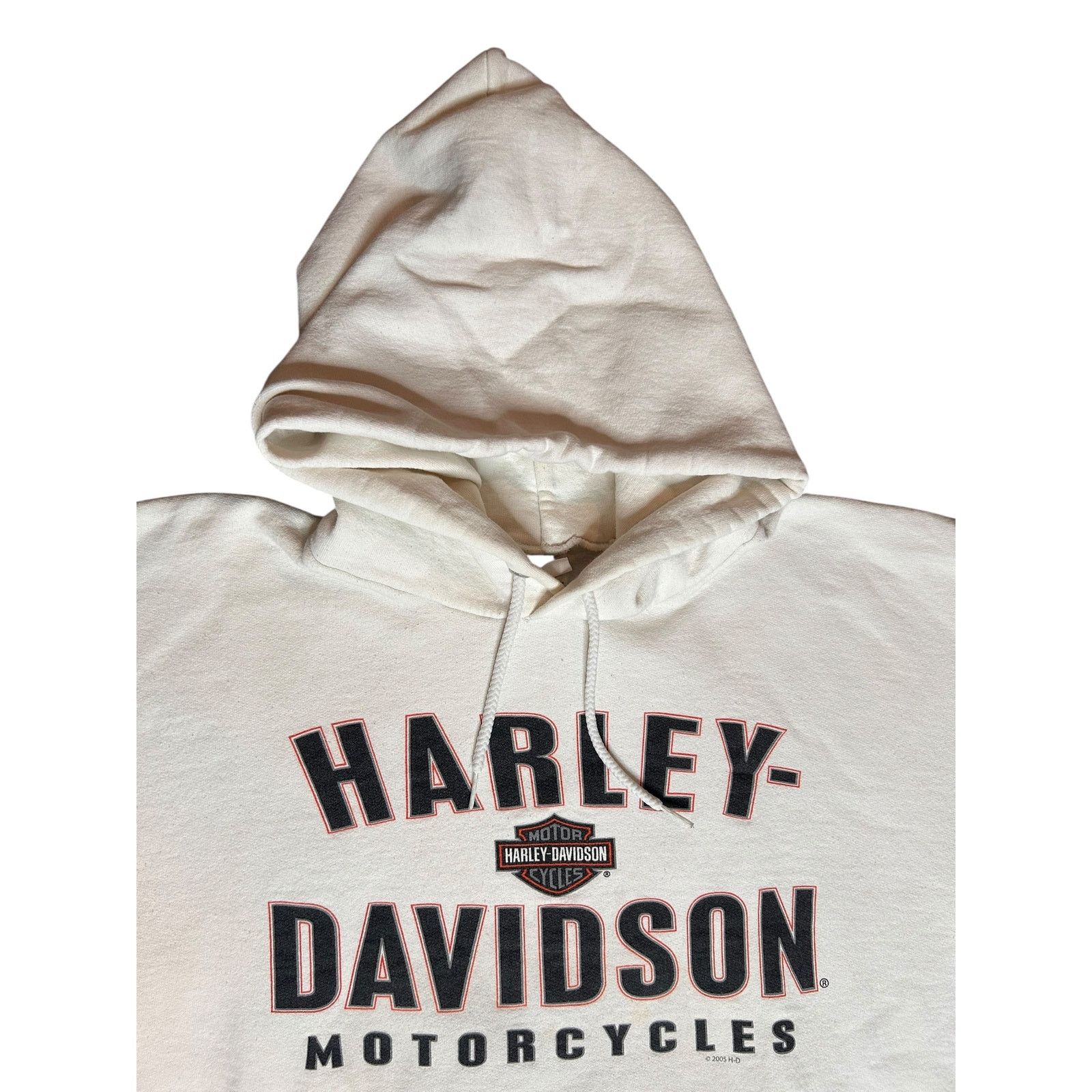 Harley Davidson × Vintage Vintage Harley Davidson Motorcycles York PA Biker Hoodie Size US L / EU 52-54 / 3 - 3 Thumbnail