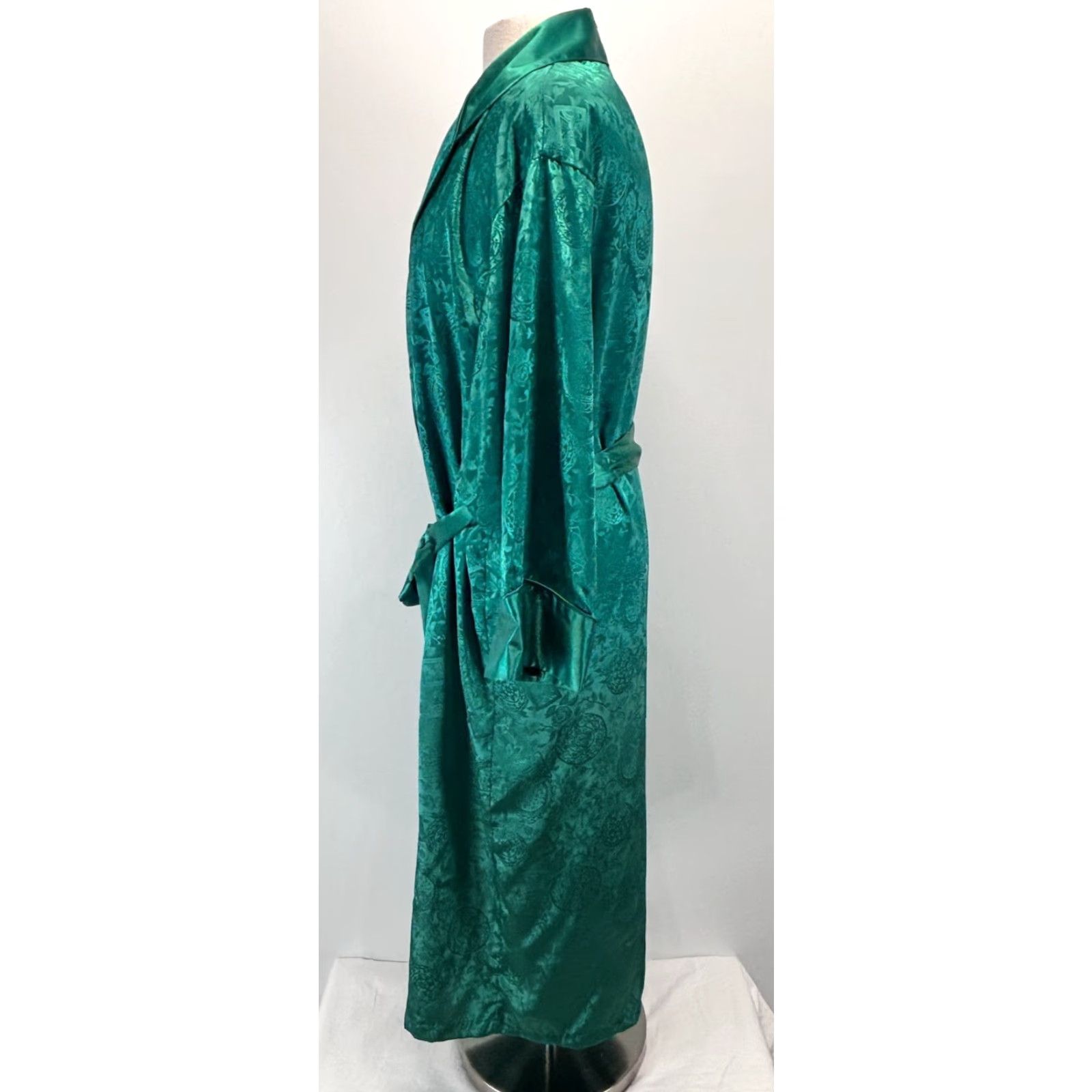 Victoria's Secret VINTAGE Victorias Secret Pajama Robe Set Women’s Sz Small Green 90s Gold Label Size ONE SIZE - 3 Thumbnail