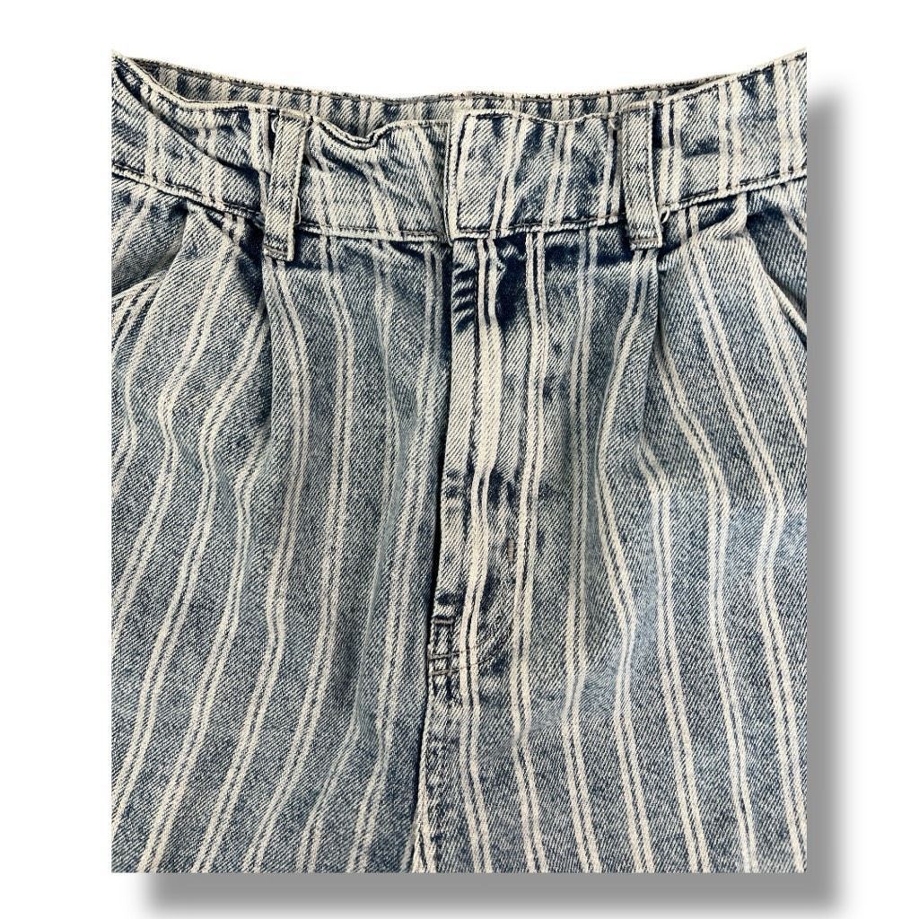 Free People Free People Dogtown Pleated Stripes High Rise Shorts Size 29 Size 29" - 4 Thumbnail