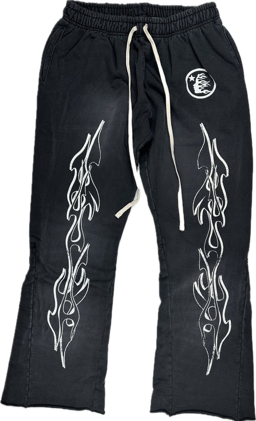 image of Hellstar Flare Sweatpants in Black, Men's (Size 38)