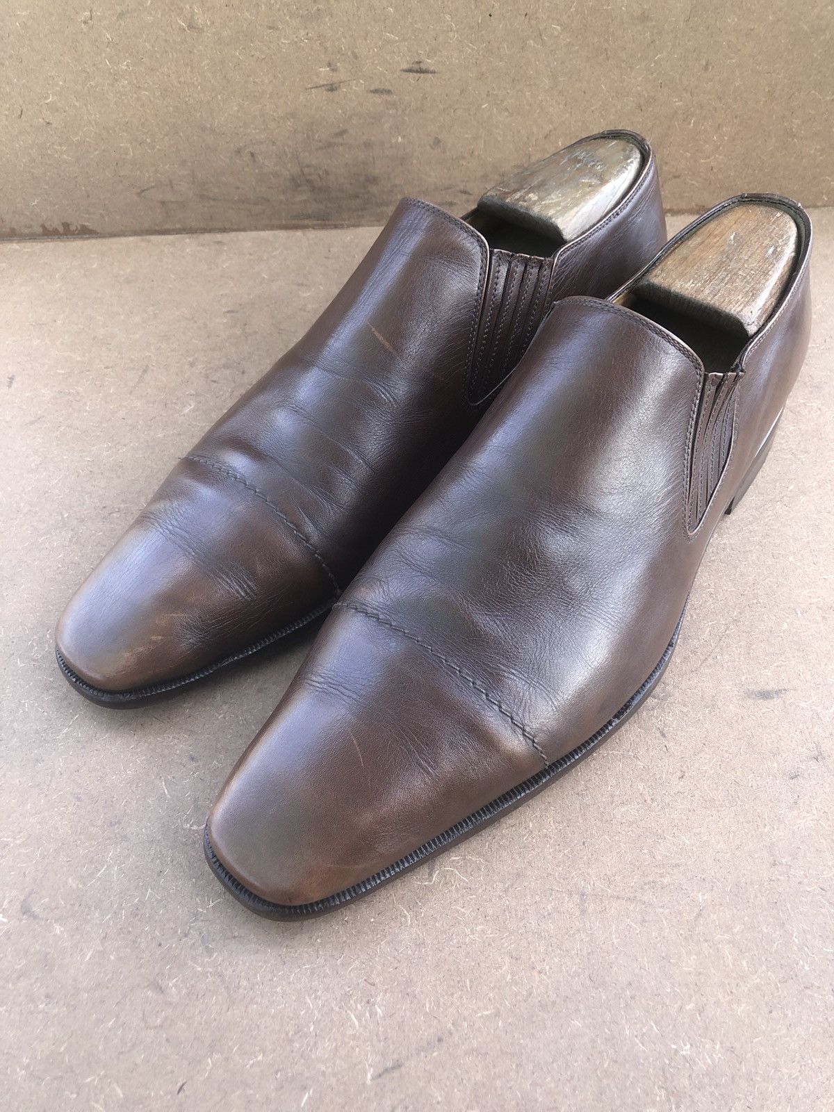 Gucci Gucci Brown Calfskin Leather Men’s Penny Loafers Size 8 Size US 8 / EU 41 - 3 Thumbnail