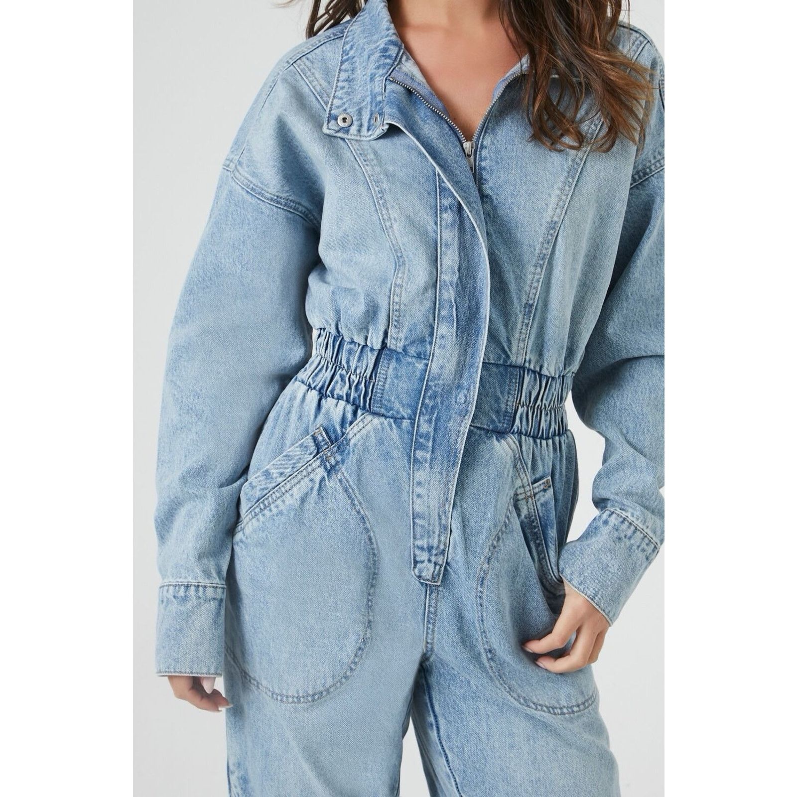 Forever 21 New w/tags Forever 21 Jumpsuit 3x Denim Boiler jumpSuit Size 42" / US 20 - 5 Thumbnail