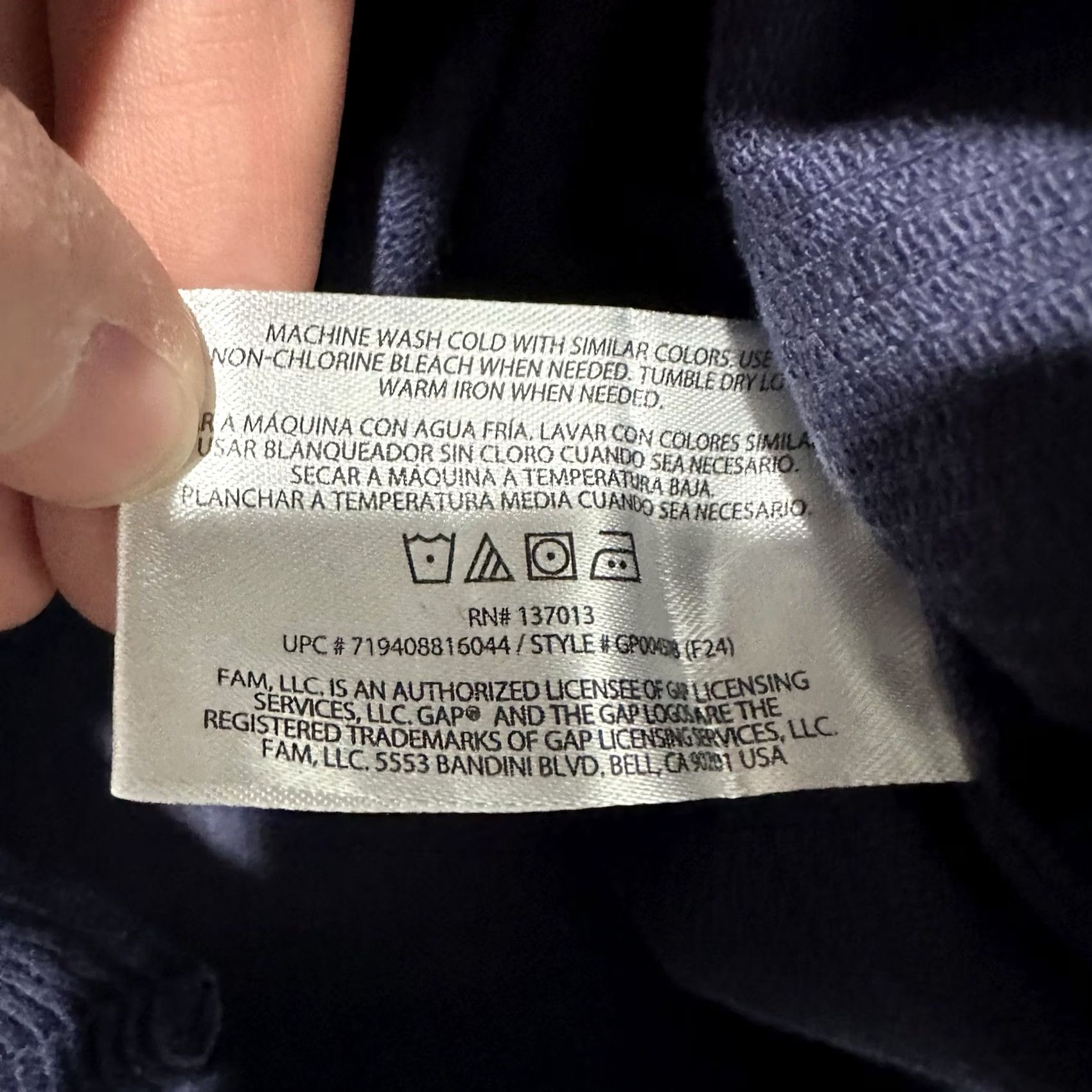 Gap GAP Shirt Mens M Navy Blue Corduroy Long Sleeve Button Up MSRP 80 Size US M / EU 48-50 / 2 - 7 Thumbnail