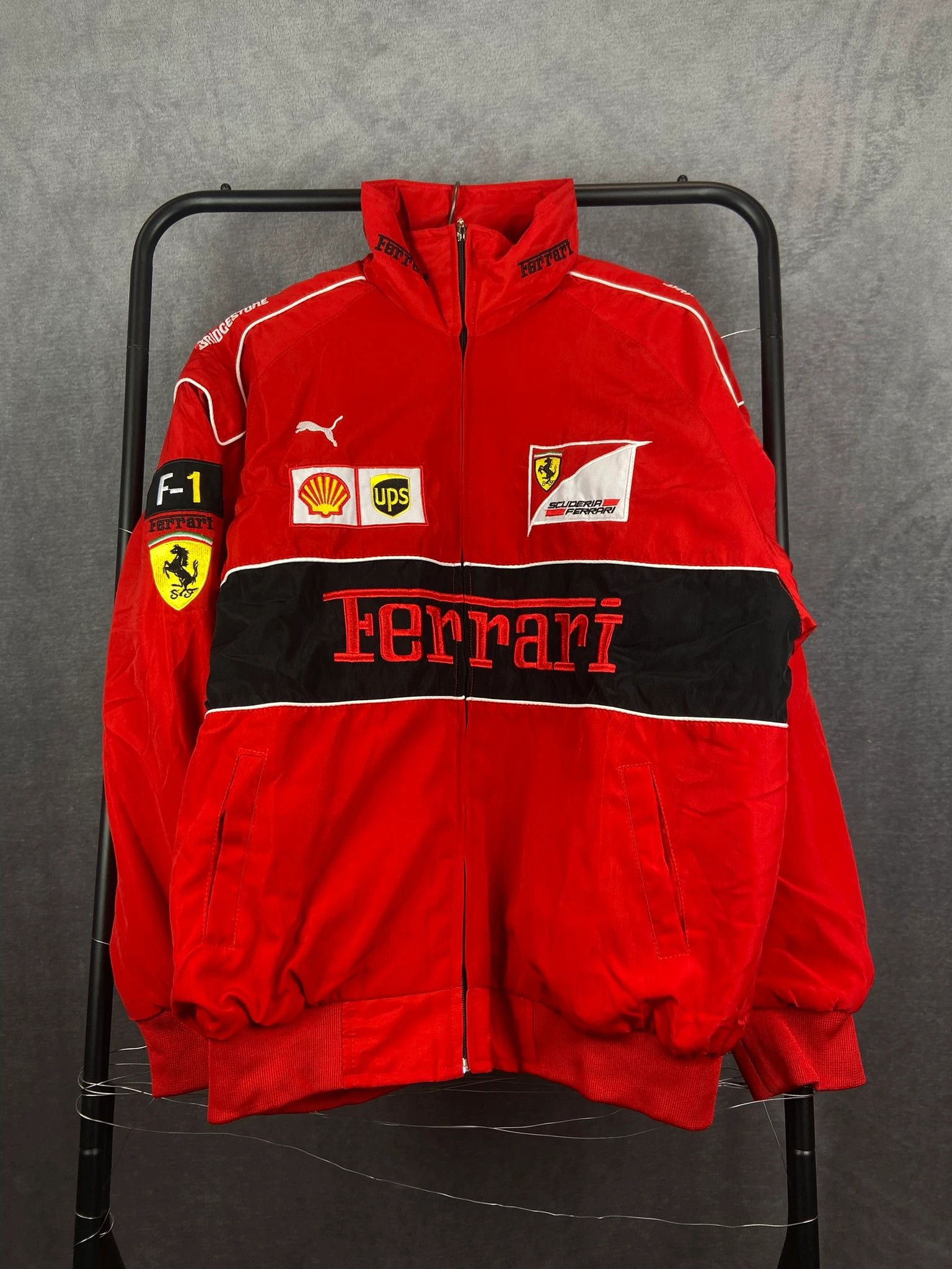 Vintage Vintage Ferrari Red Jacket Size L Size US L / EU 52-54 / 3 - 1 Thumbnail