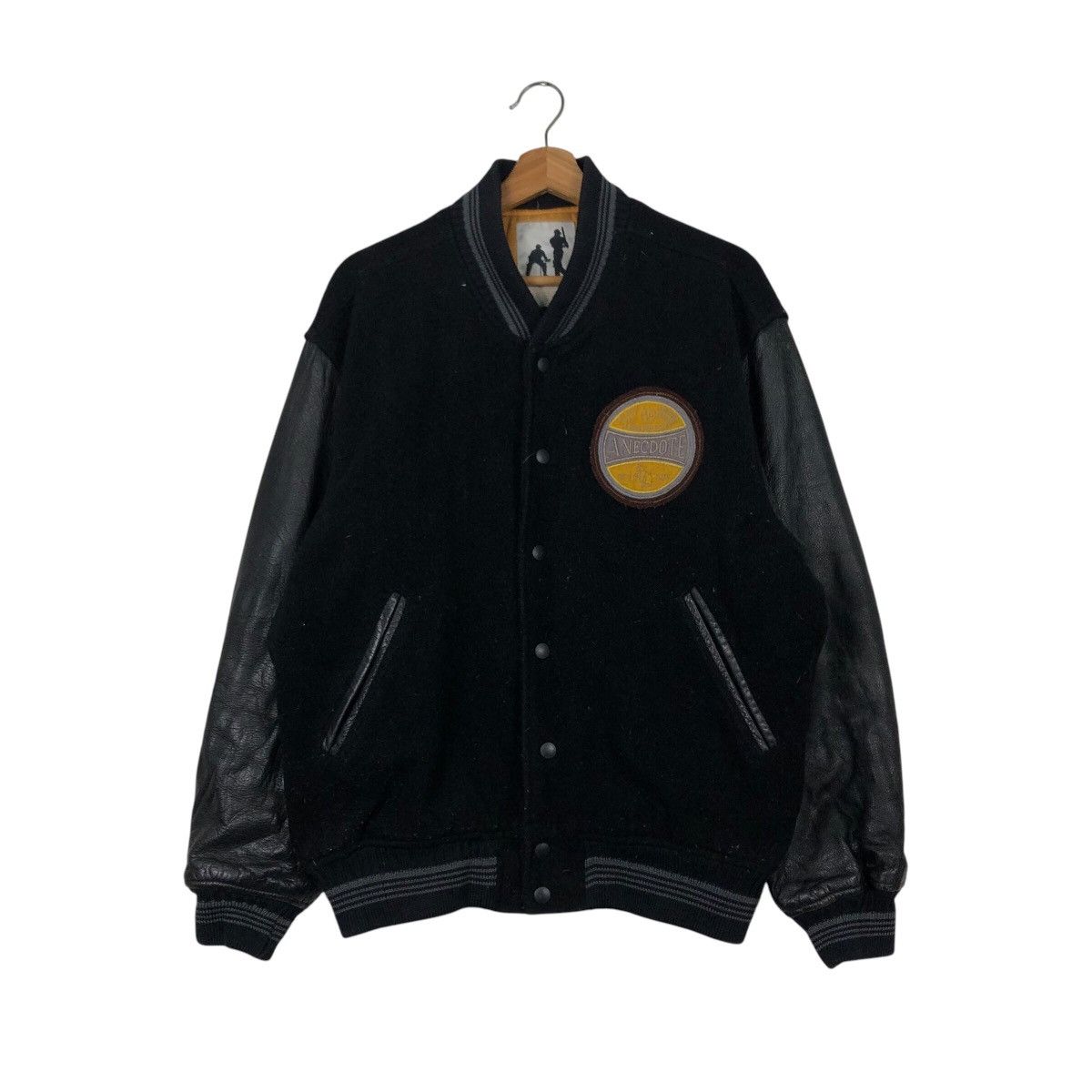 Japanese Brand 📌Vintage Varsity Leather Jacket Zut Petit Issey Miyake Size US L / EU 52-54 / 3 - 2 Thumbnail