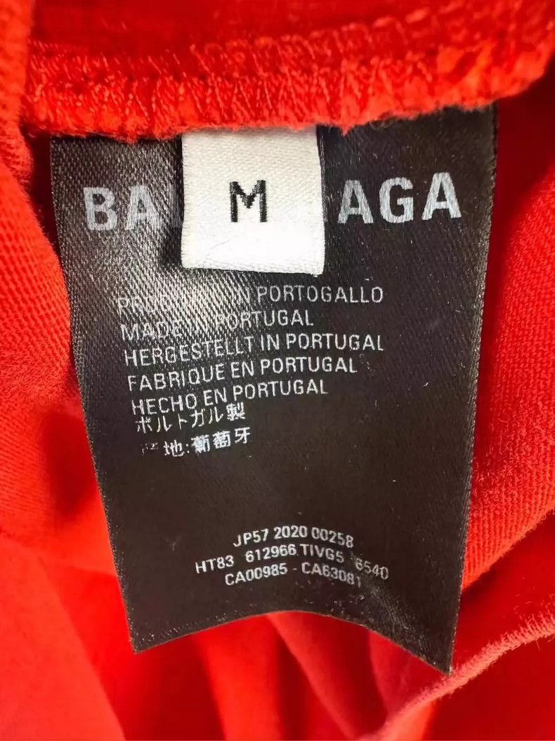 Balenciaga Balenciaga Red front and back logo short sleeve Size US M / EU 48-50 / 2 - 4 Thumbnail