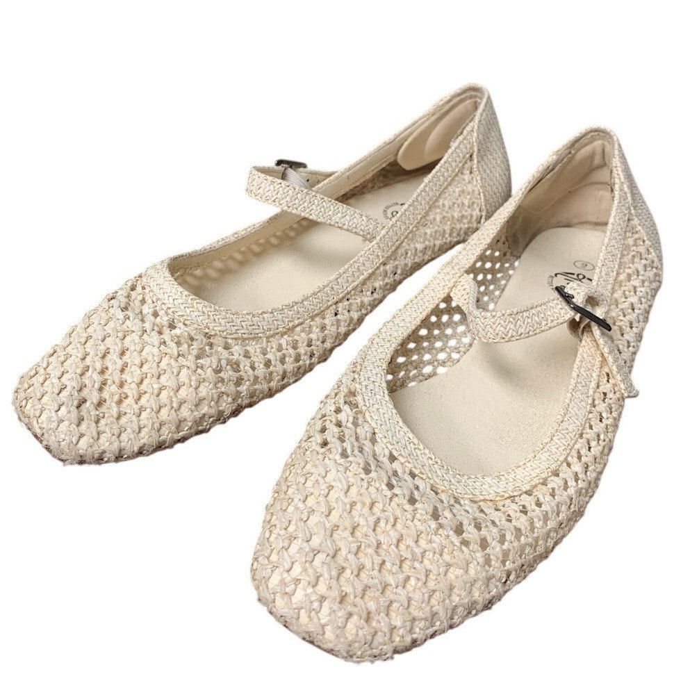 Other Trary Women's Size 9 Tan Woven Straw Mary Jane Sandals Size US 9 / IT 39 - 1 Thumbnail