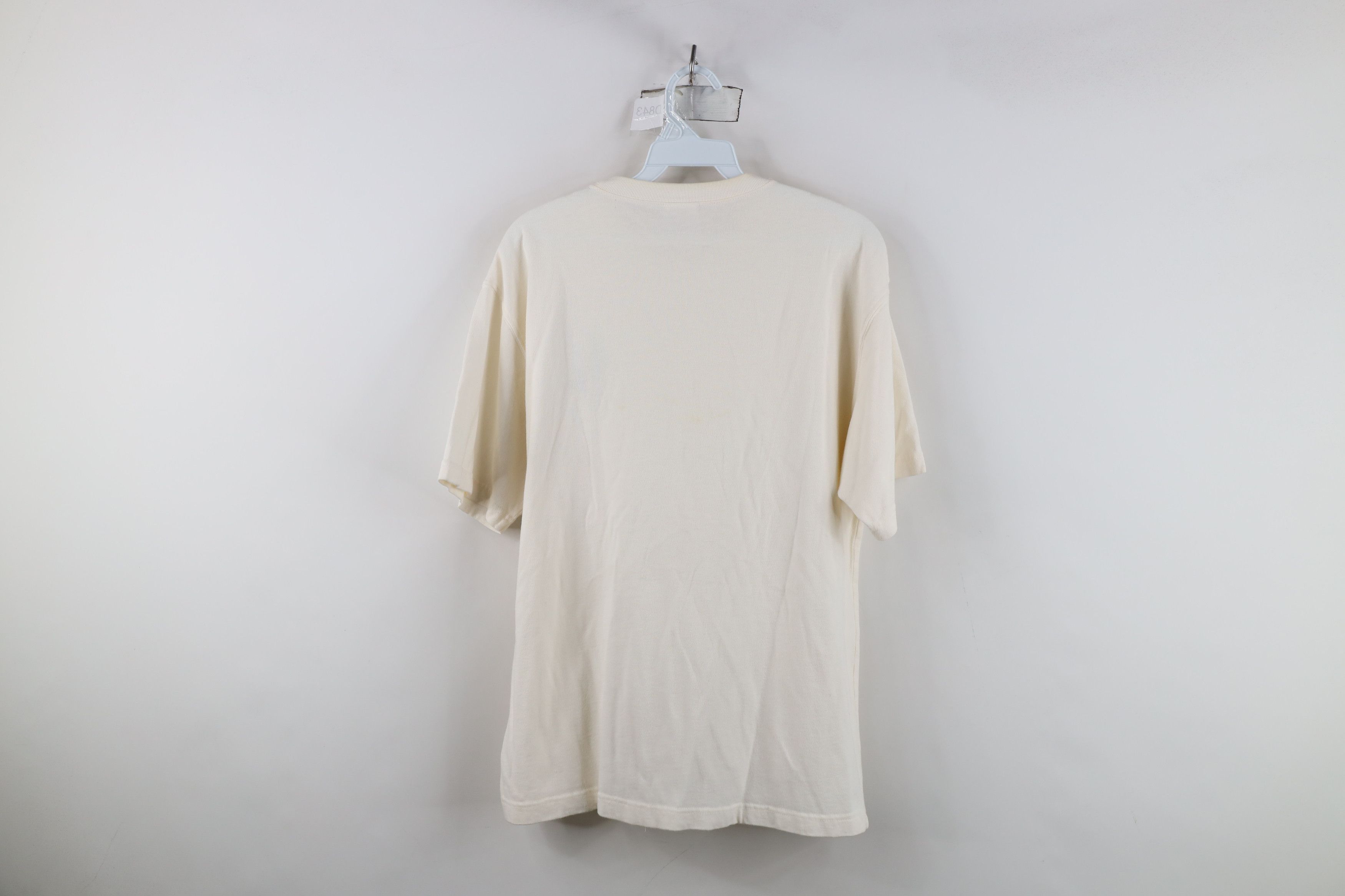 Vintage Vintage 90s Looney Tunes Daffy Duck Pocket T-Shirt Cream Size US S / EU 44-46 / 1 - 12 Thumbnail