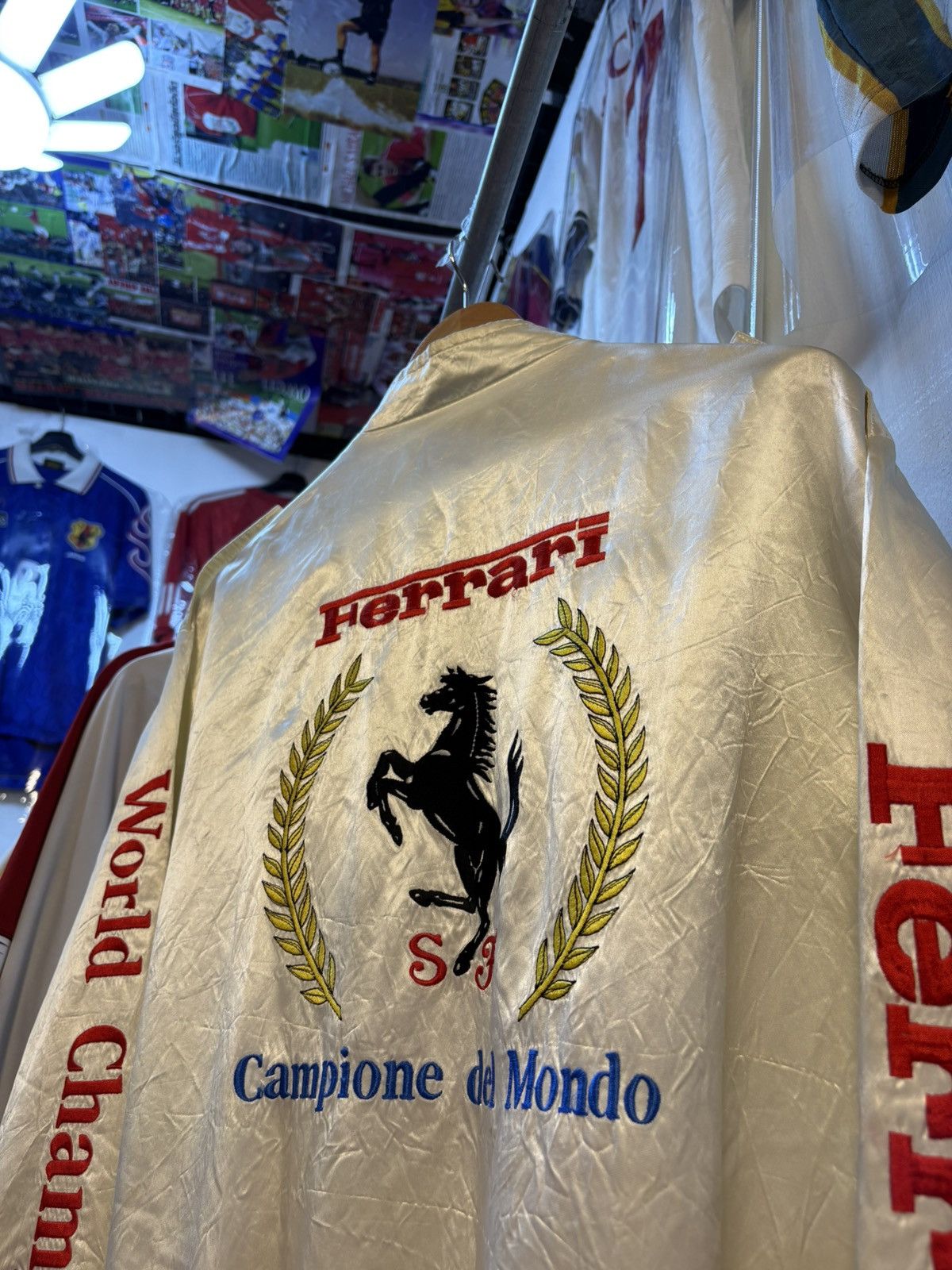 Ferrari Rare Vintage 80s Ferrari World Champion Jacket Size US XL / EU 56 / 4 - 2 Thumbnail