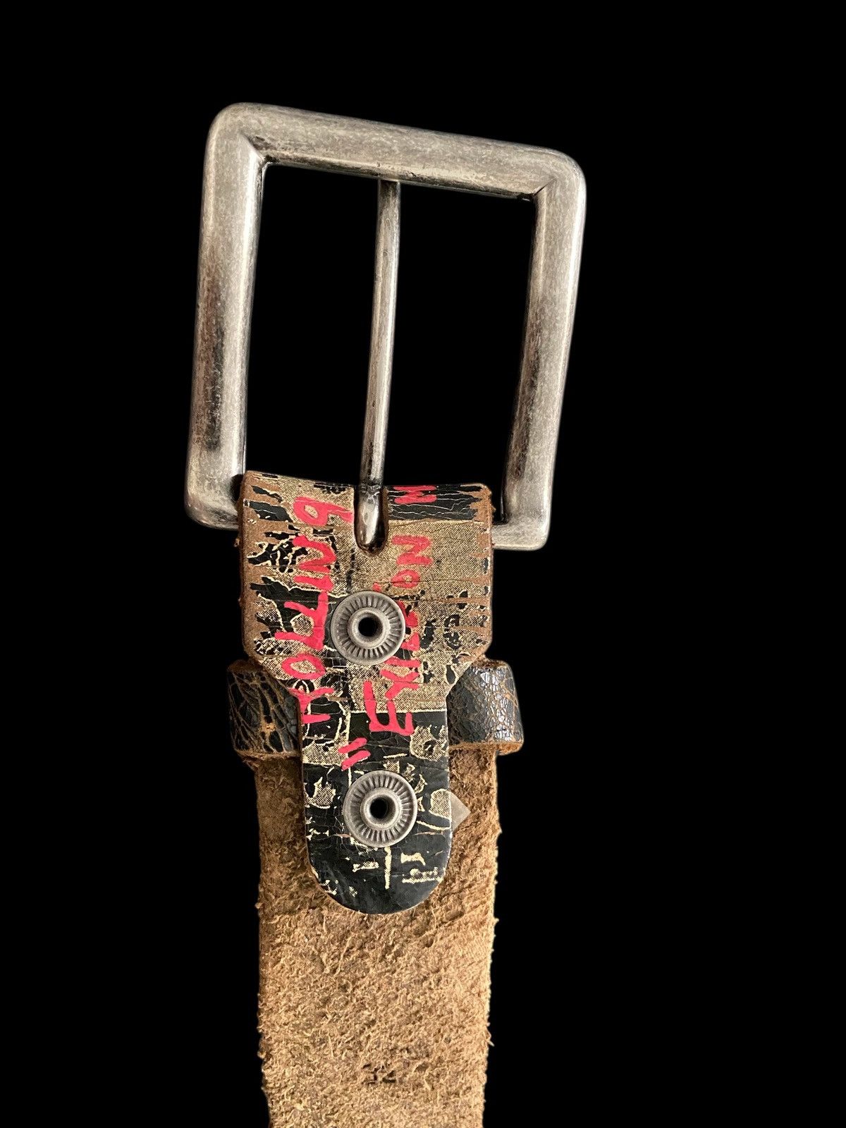 The Rolling Stones Vintage BELT 2005 Rolling Stones"EXILFON MAIN IT" Saiz 32 Size ONE SIZE - 6 Thumbnail