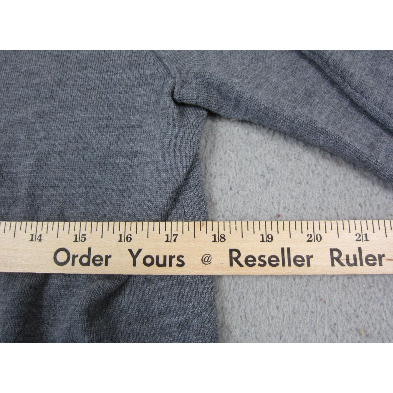 Banana Republic Banana Republic Sweater Womens Medium Gray Baruffa Wool Yarn Pullover Knit Crew Neck 90s Style Block Size M / US 6-8 / IT 42-44 - 5 Thumbnail