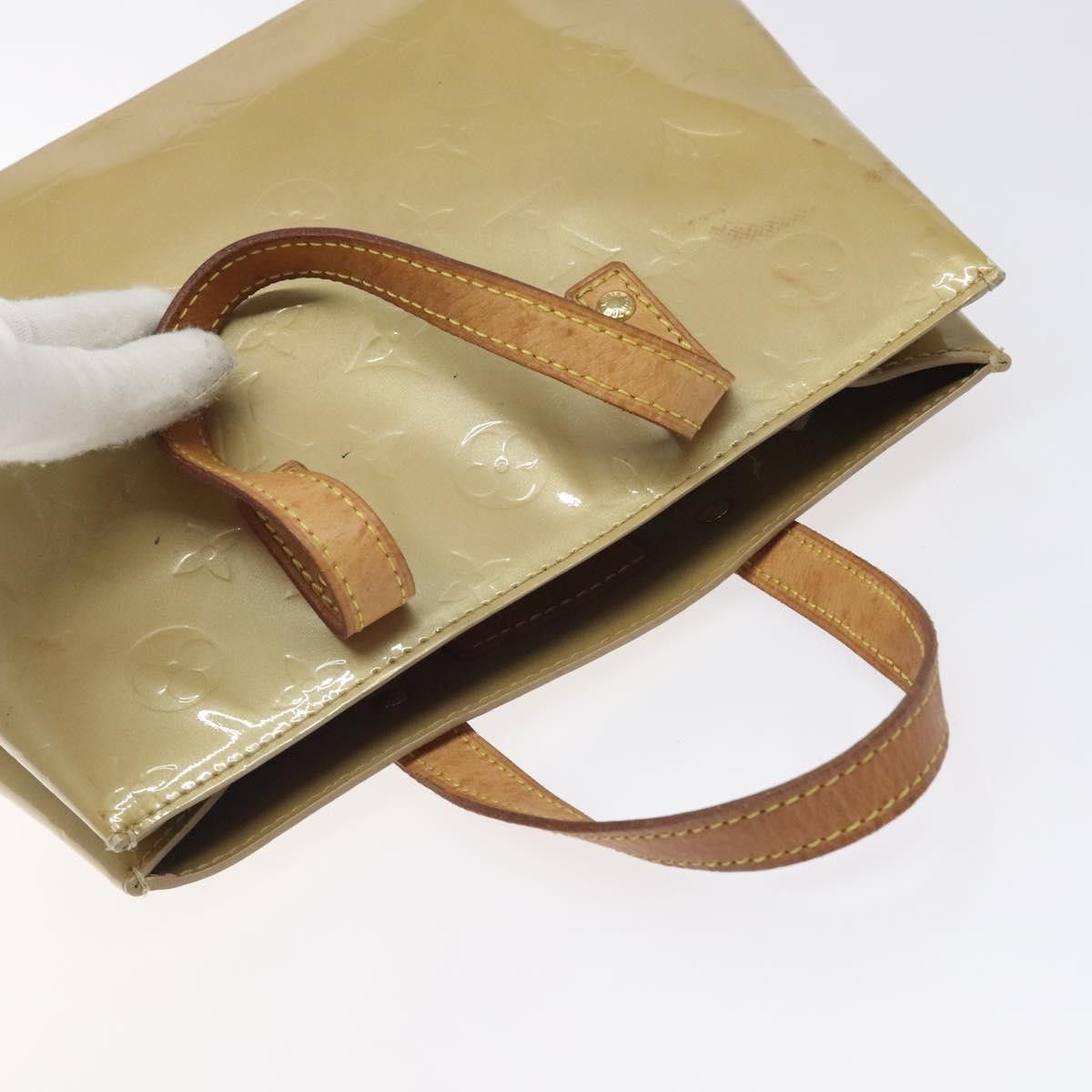 Louis Vuitton LOUIS VUITTON Monogram Vernis Reade PM Hand Bag Beige M91334 Size ONE SIZE - 6 Thumbnail