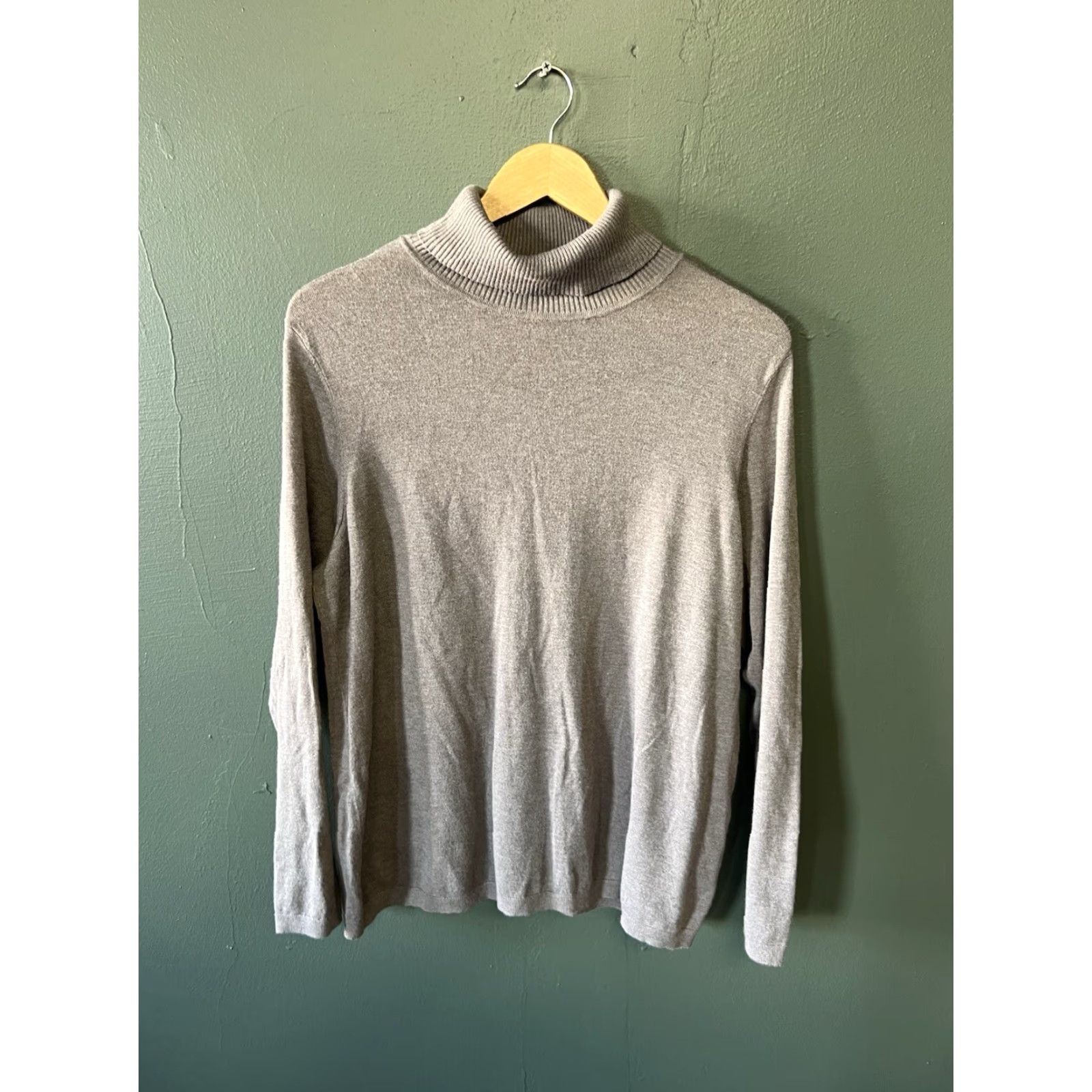 Vintage Chicos Womens Brown Turtleneck Longsleeve Shirt Size 3 Size XS / US 0-2 / IT 36-38 - 2 Thumbnail