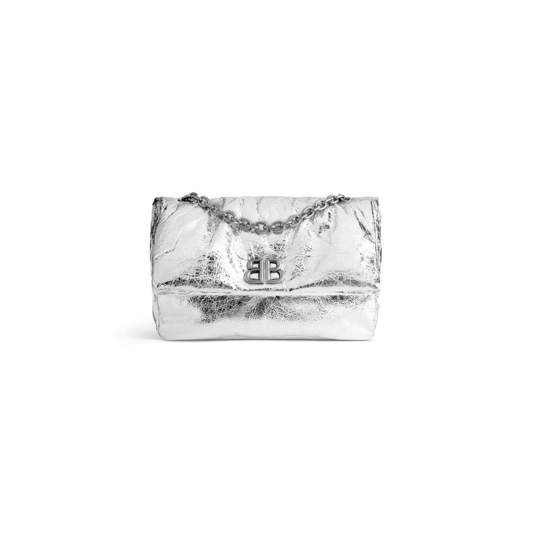 Balenciaga o1s1rm0825 Size: OS / Monaco Small Chain Bag Metallized Size ONE SIZE - 5 Thumbnail