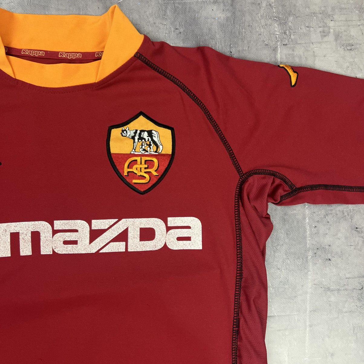 Kappa Rare! AS Roma Kappa Soccer Jersey Shirt Vintage 00s Size US L / EU 52-54 / 3 - 5 Thumbnail