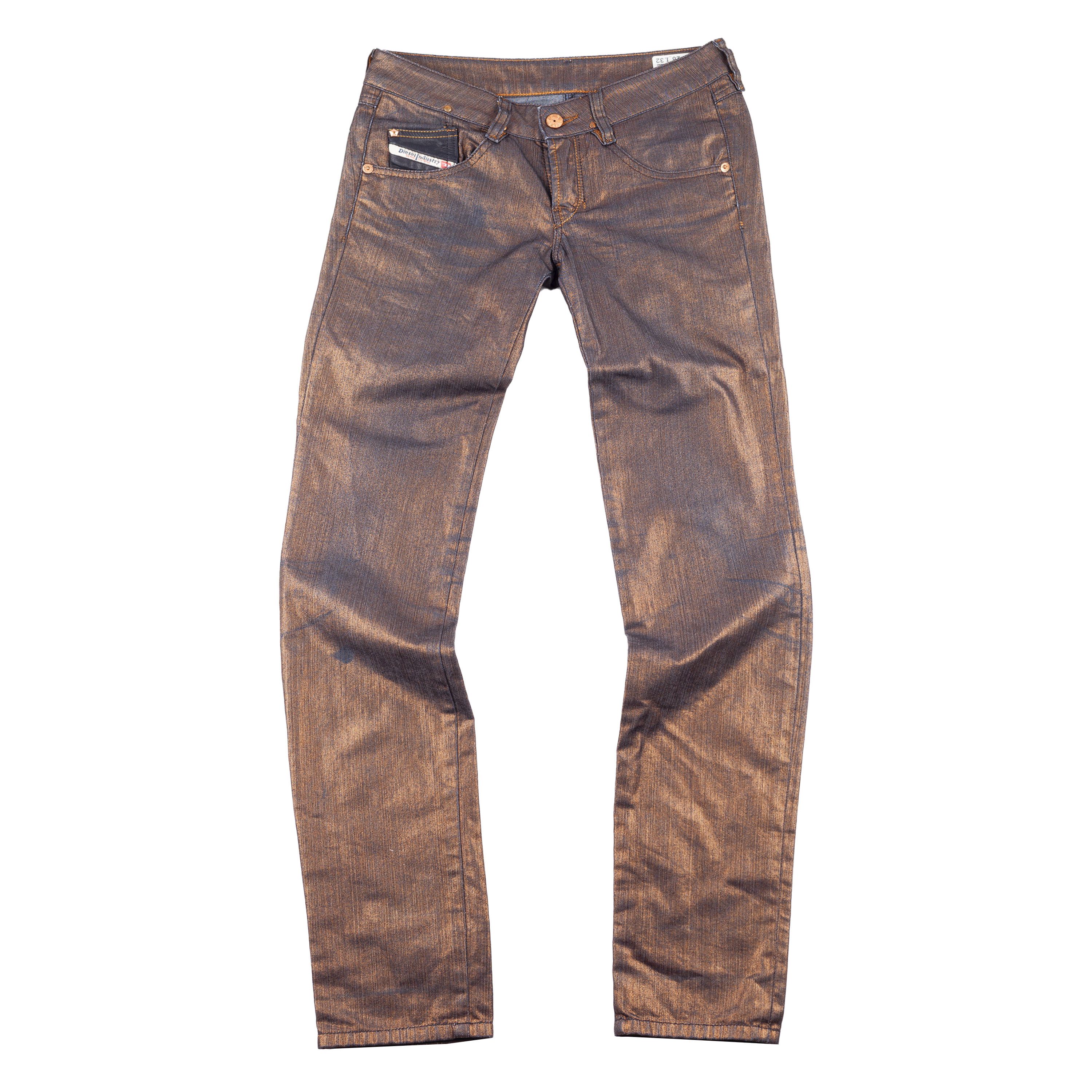 Diesel Diesel Vintage Golden/Bronze Skinny Mid Rise Denim Pants (S) Size 26" / US 2 / IT 38 - 1 Thumbnail