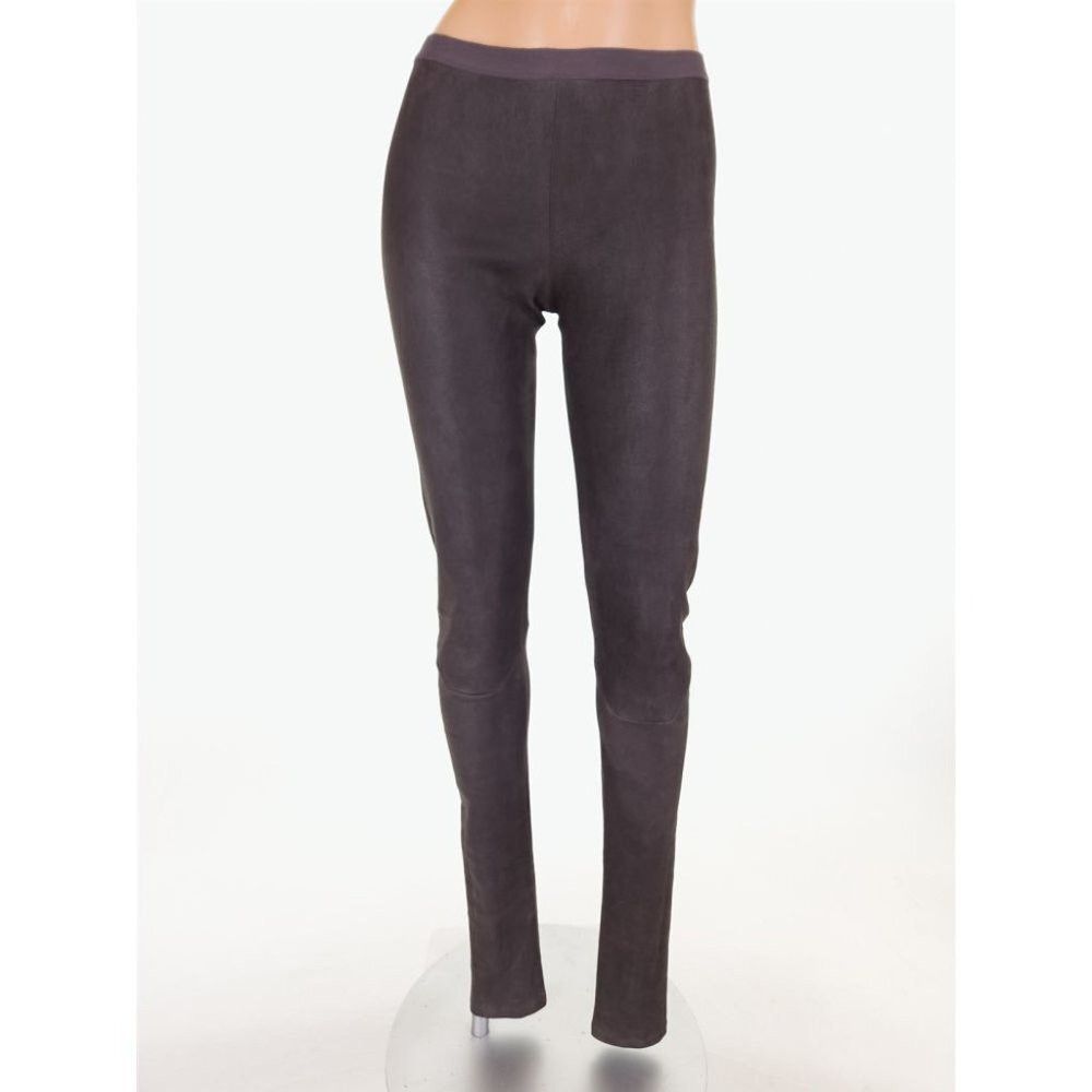 image of Rick Owens Mastodon Lamb Leather Stretch Legging 38 4 F/w 16 in Grey, Women's (Size 27)