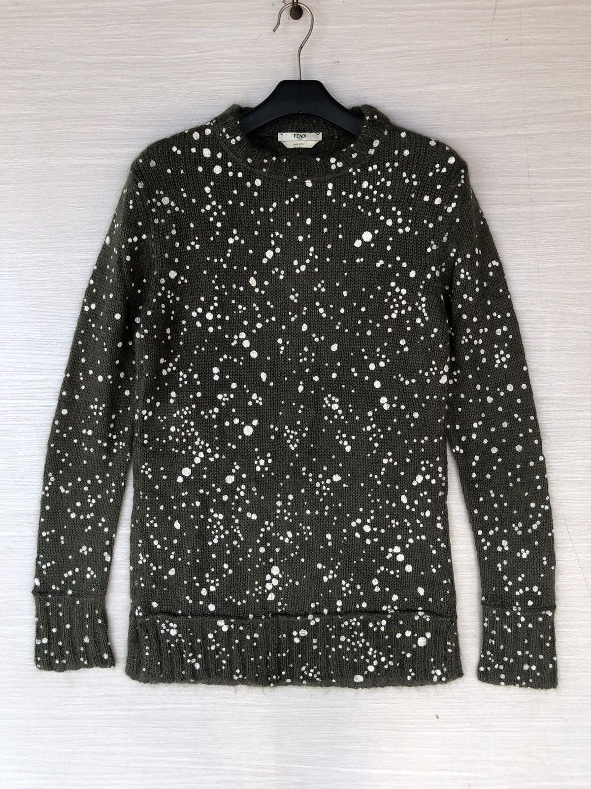 Fendi FENDI GREEN POLKADOT SWEATERS Size US M / EU 48-50 / 2 - 2 Thumbnail