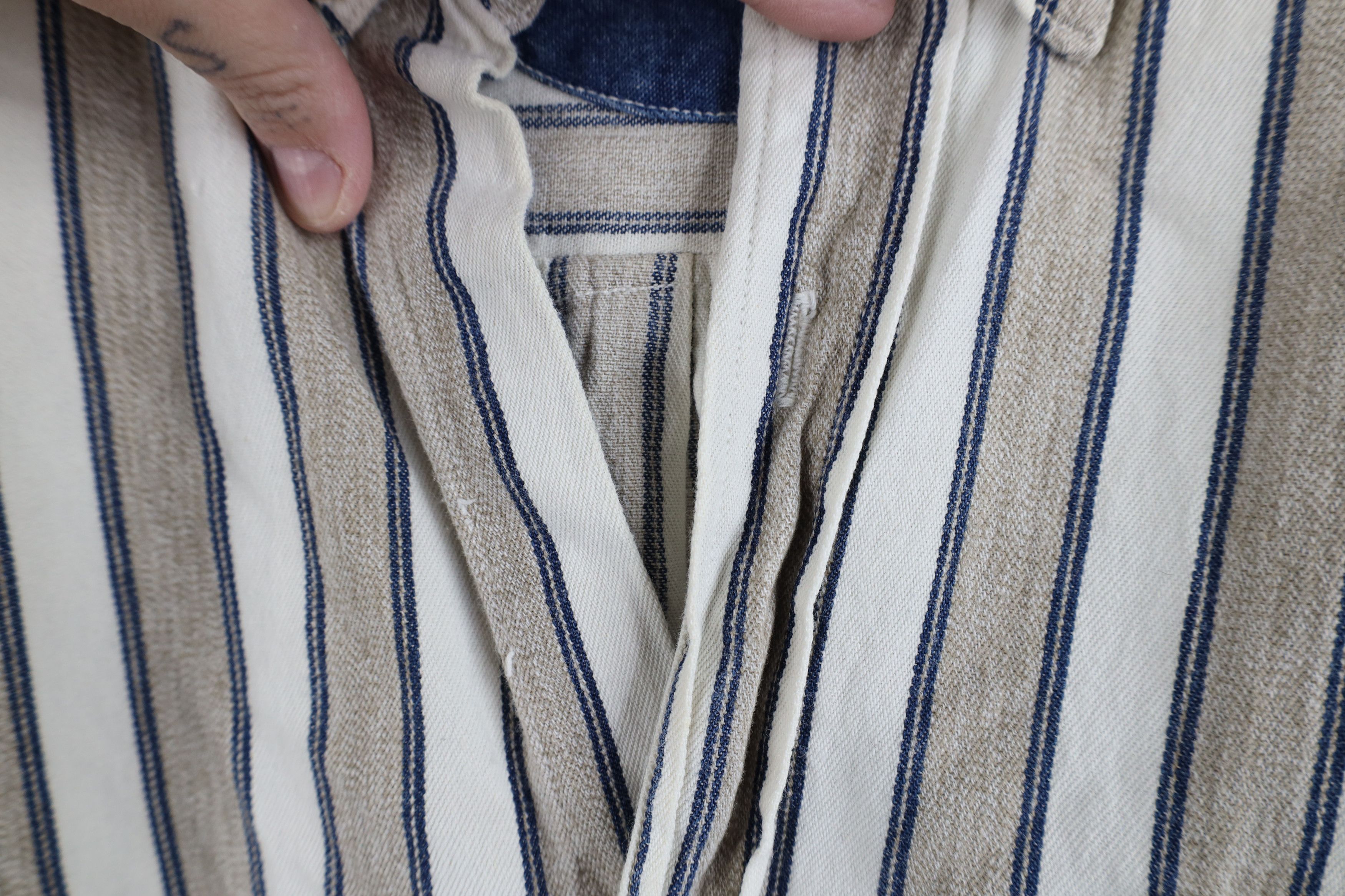 Vintage Vintage 90s Streetwear Baggy Fit Striped Button Down Shirt Size US XXL / EU 58 / 5 - 4 Thumbnail