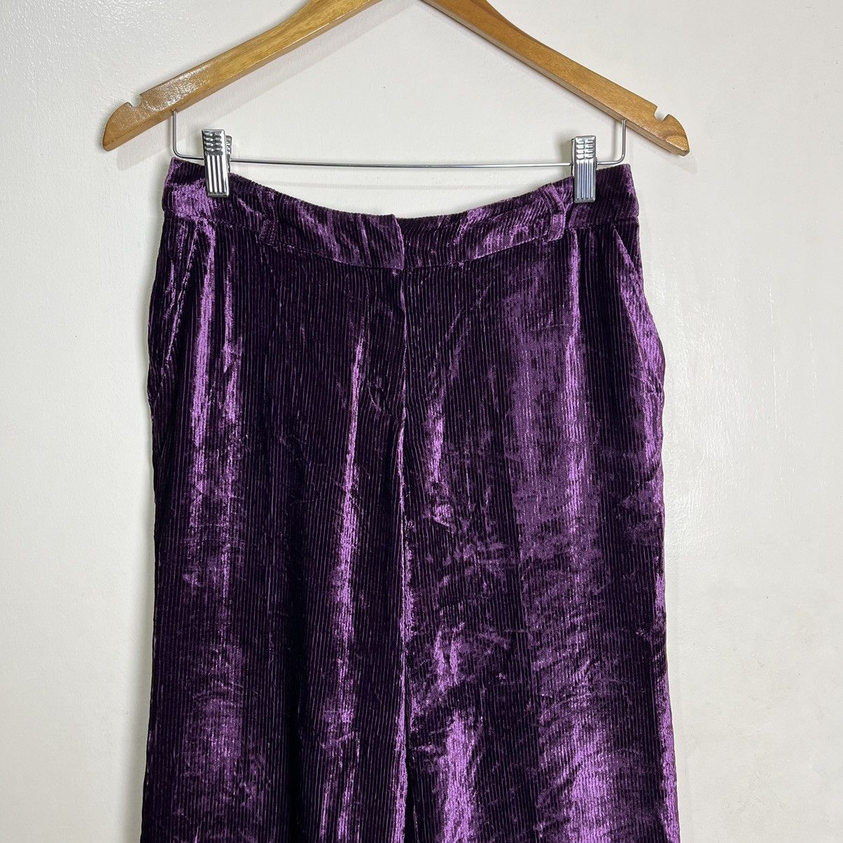 Dior Christian Dior by John Galliano F/W 2002 Velvet Wide Pants Size 25" / US 0 / IT 36 - 2 Thumbnail
