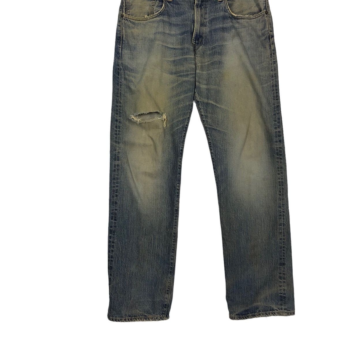 Japanese Brand 🔥90’s Distressed Denim Jeans Edwin Lot 505 Made in Japan Size US 38 / EU 54 - 7 Thumbnail