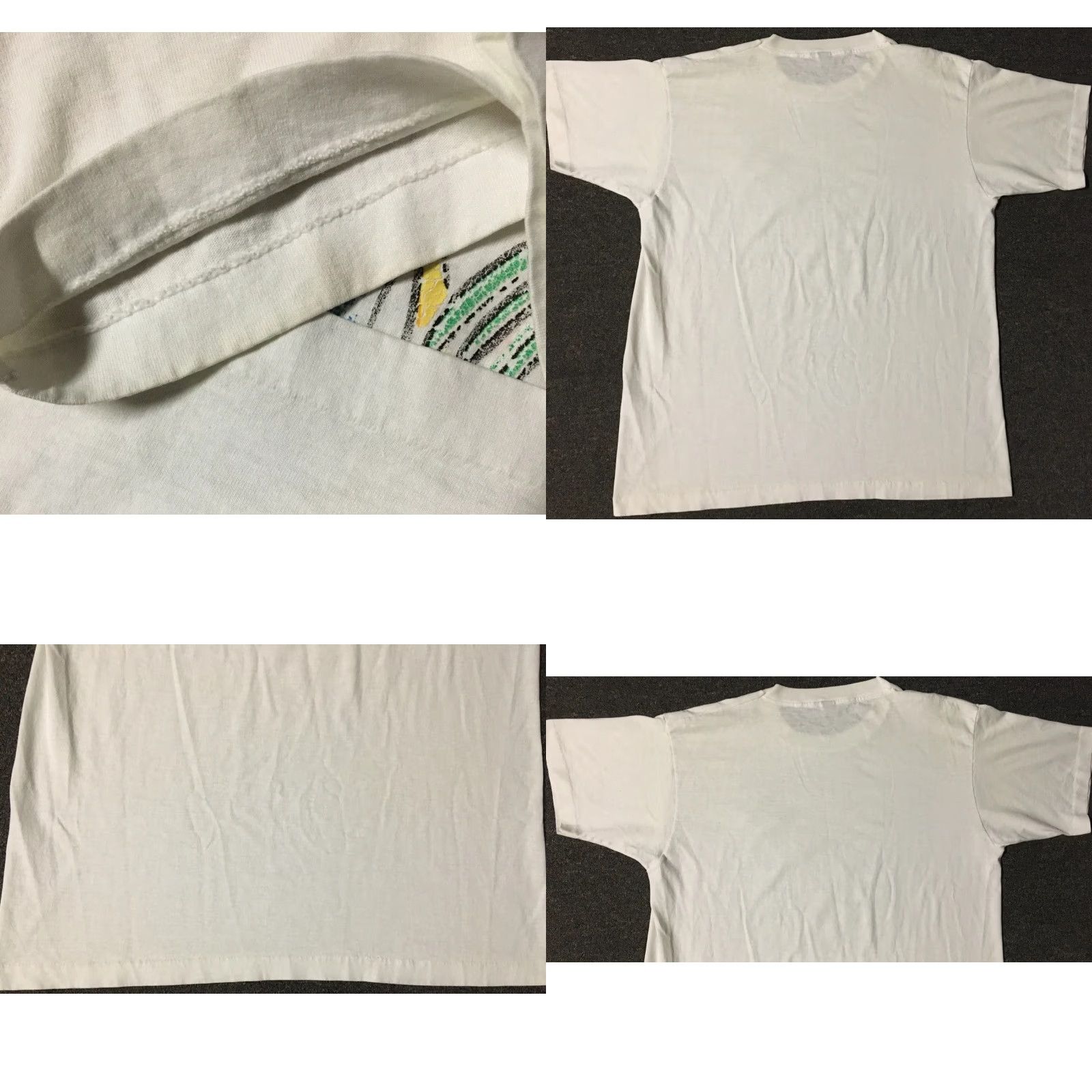 Catalina VINTAGE 90s Catalina Island Paradise Shirt M USA Beach Surf Grunge OP TC 80s - Single Stitch T-Shirt Men White Short Sleeve Pattern Striped Size US M / EU 48-50 / 2 - 8 Thumbnail