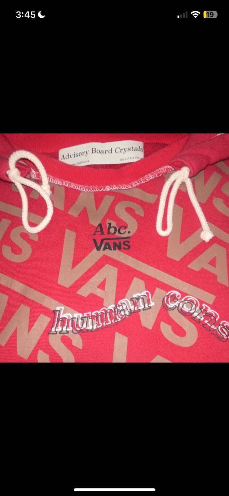 Advisory Board Crystals × Vans Vans Advisory Board Crystals Opal Shoebox Hoodie XL Red Size US XL / EU 56 / 4 - 11 Thumbnail