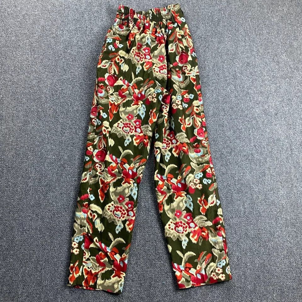 Saks Fifth Avenue Vintage Saks Fifth Avenue Pants Women's 6 Floral Tapered Mom Size 28" / US 6 / IT 42 - 7 Thumbnail