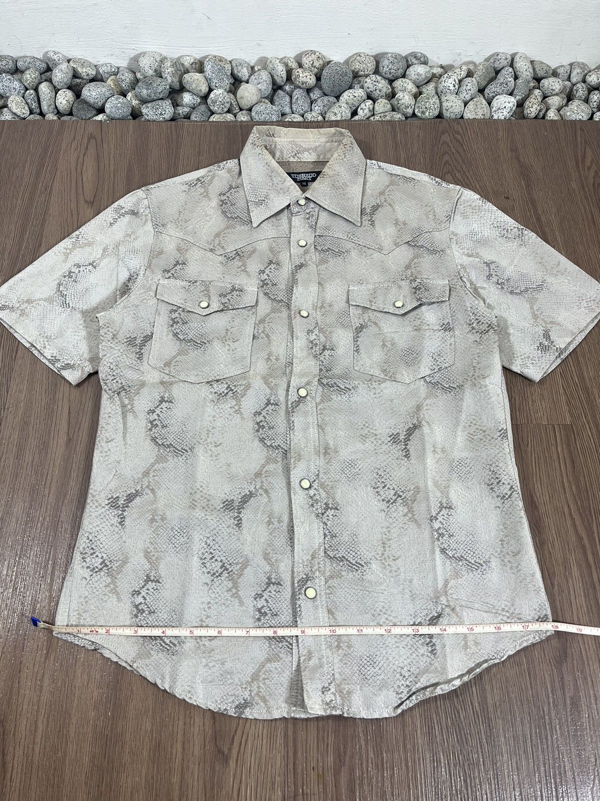 Tornado Mart Tornado Mart Snakeskin Western Shirt – Rare Japan Rock Y2K Size US S / EU 44-46 / 1 - 13 Thumbnail