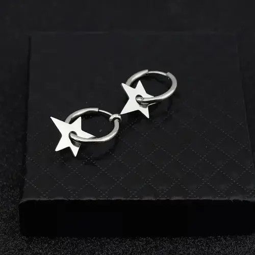 Japanese Brand Retro star stud earrings Size ONE SIZE - 4 Thumbnail