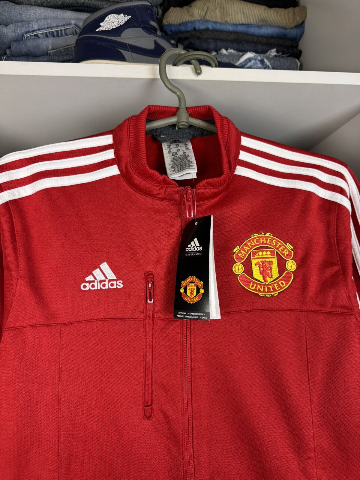 Adidas NWT Adidas Manchester United 2015 2016 Soccer Track Jacket Size US XS / EU 42 / 0 - 2 Thumbnail