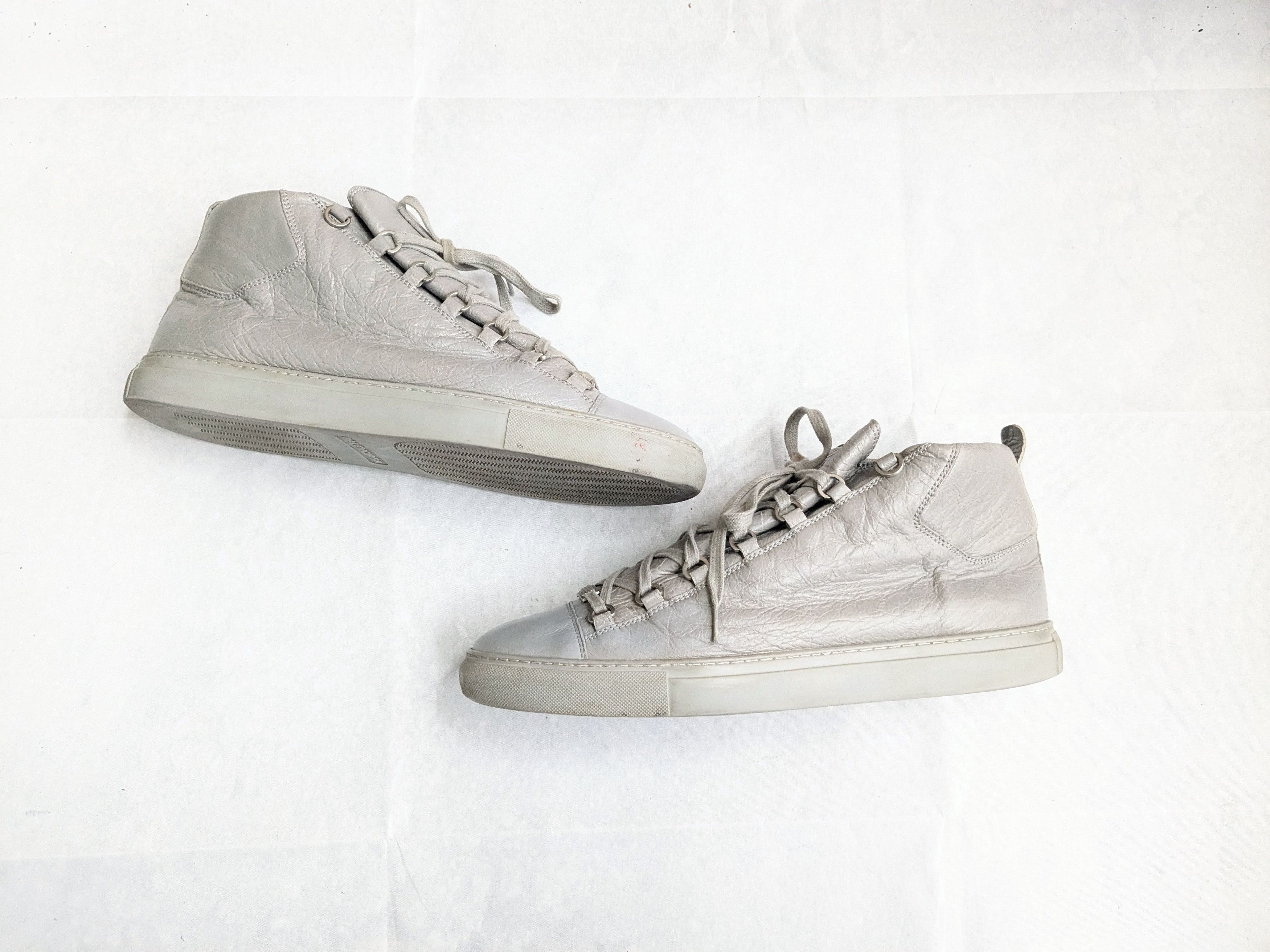 Balenciaga Balenciaga Arena Gray 11 High Tops Leather Size US 13 / EU 46 - 1 Thumbnail