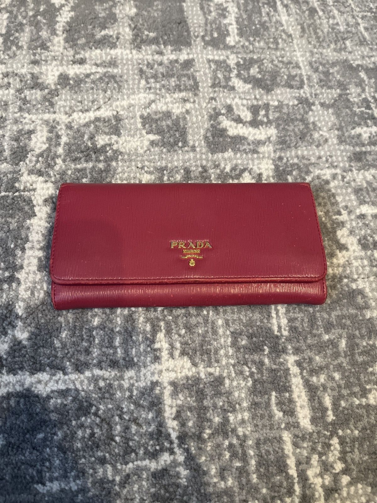 Prada Prada Pink Saffiano Long Bifold Wallet Size ONE SIZE - 4 Thumbnail