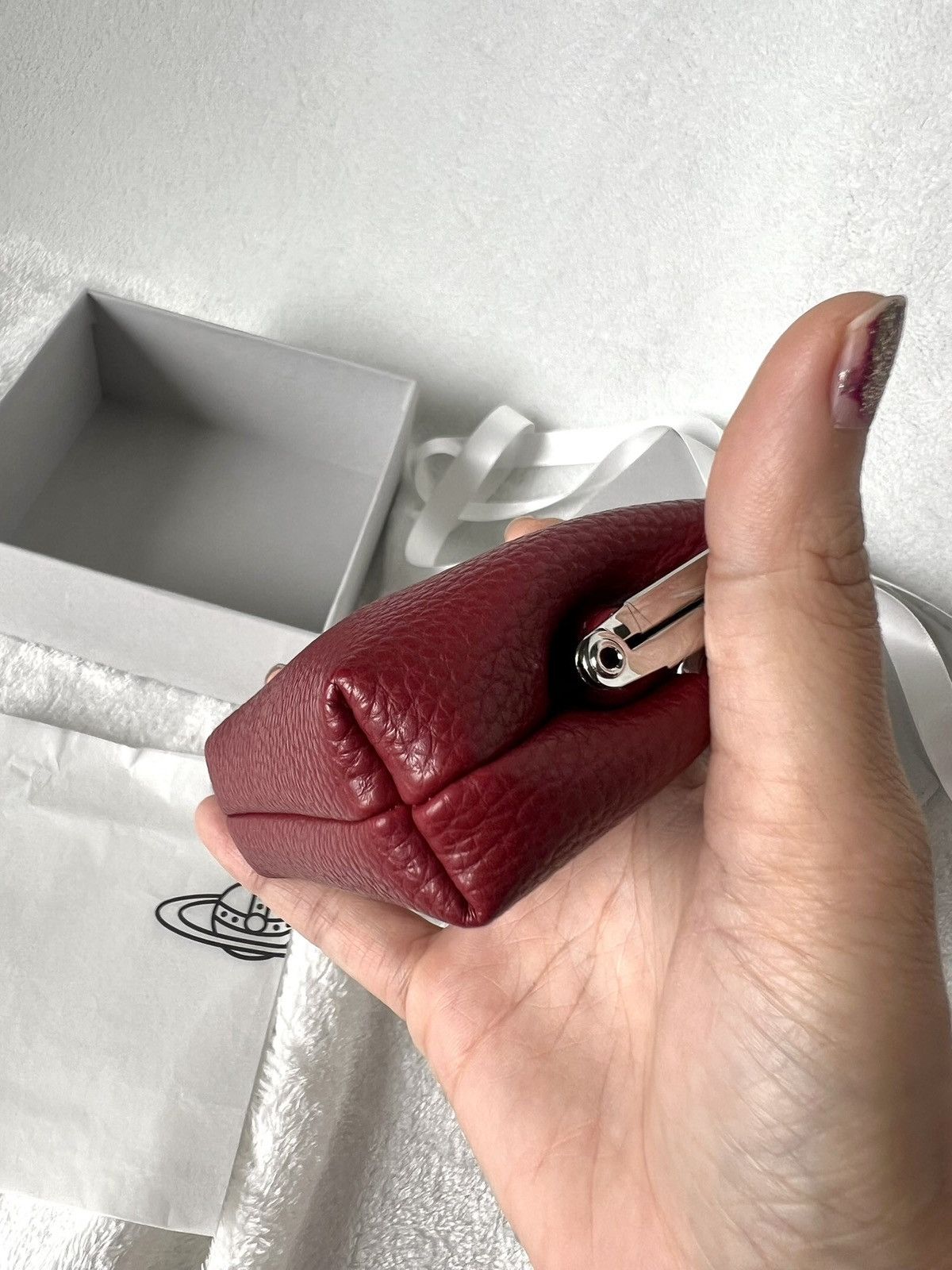 Vivienne Westwood Vivienne Westwood Vegan Coin Purse – Wine Red Size ONE SIZE - 6 Thumbnail