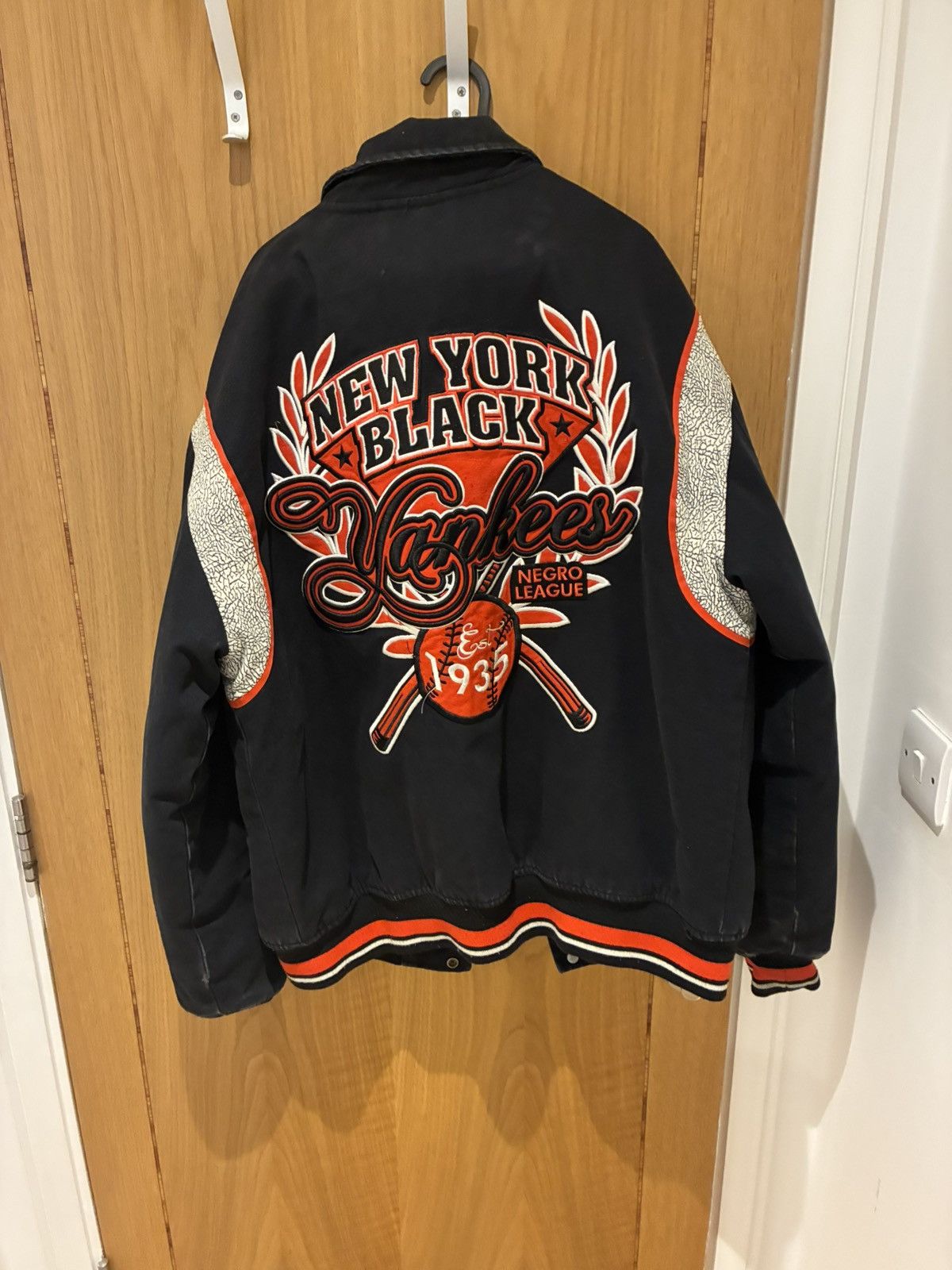 Other New York Black Yankees Vintage Bomber Jacket Size US XXL / EU 58 / 5 - 2 Thumbnail