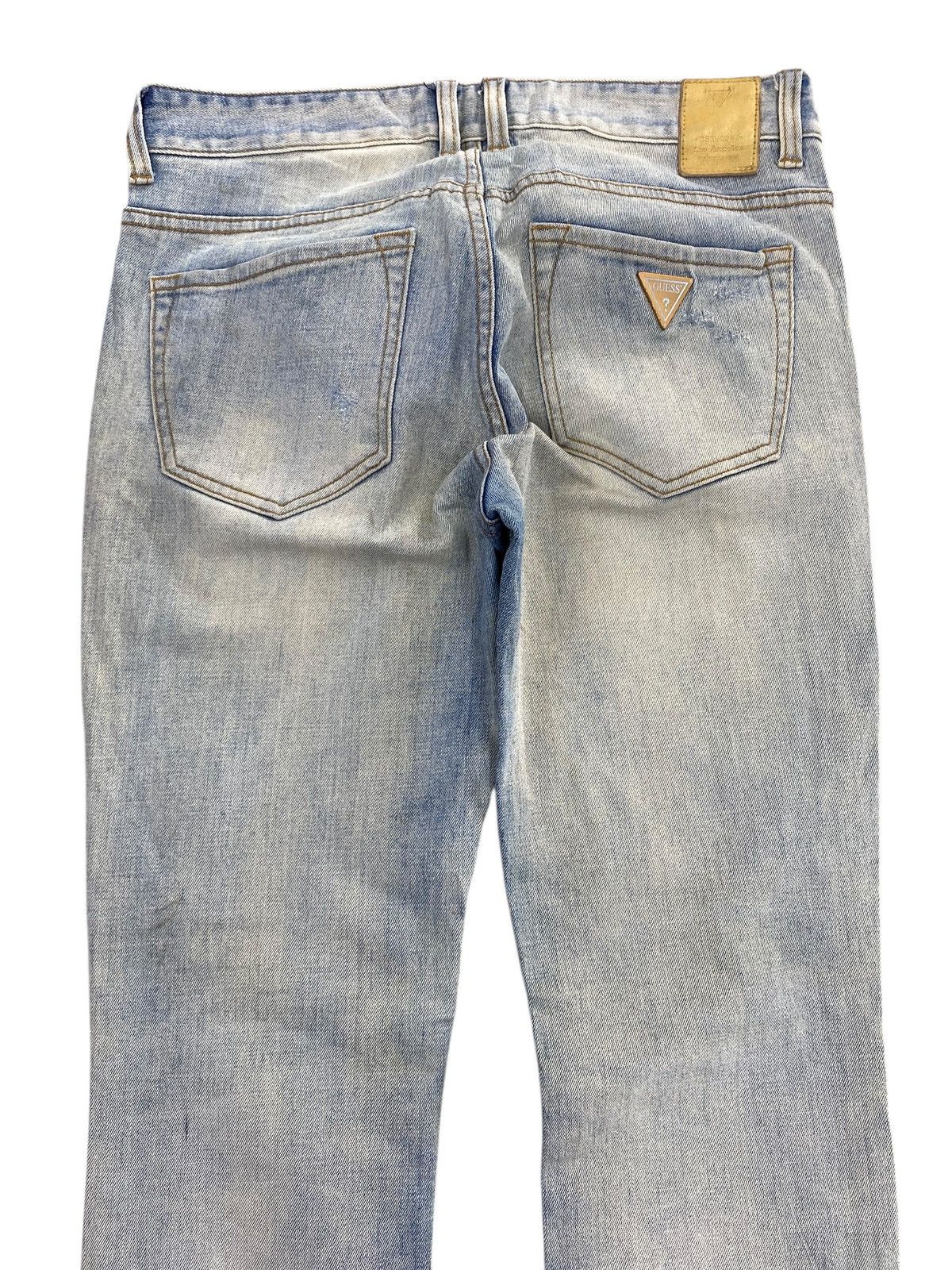 Guess Guess Acid Light Wash Style Ripped Jeans Size US 30 / EU 46 - 4 Thumbnail