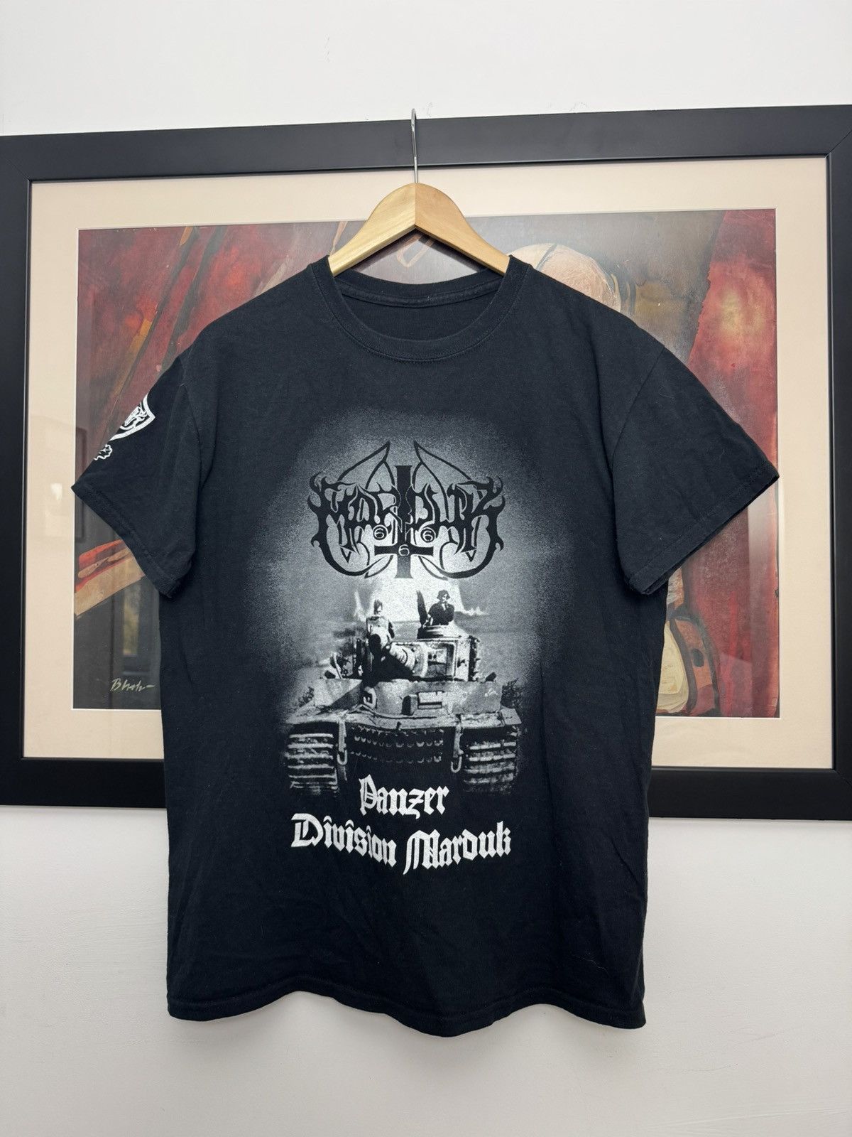 Band Tees Rare Marduk Panzer Division Black Metal Band Tee Print Size US L / EU 52-54 / 3 - 1 Thumbnail