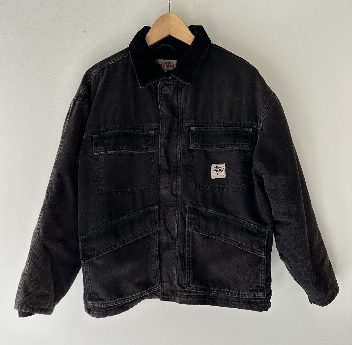 Stussy Stüssy Workgear Black Quilted Jacket Size US S / EU 44-46 / 1 - 7 Thumbnail