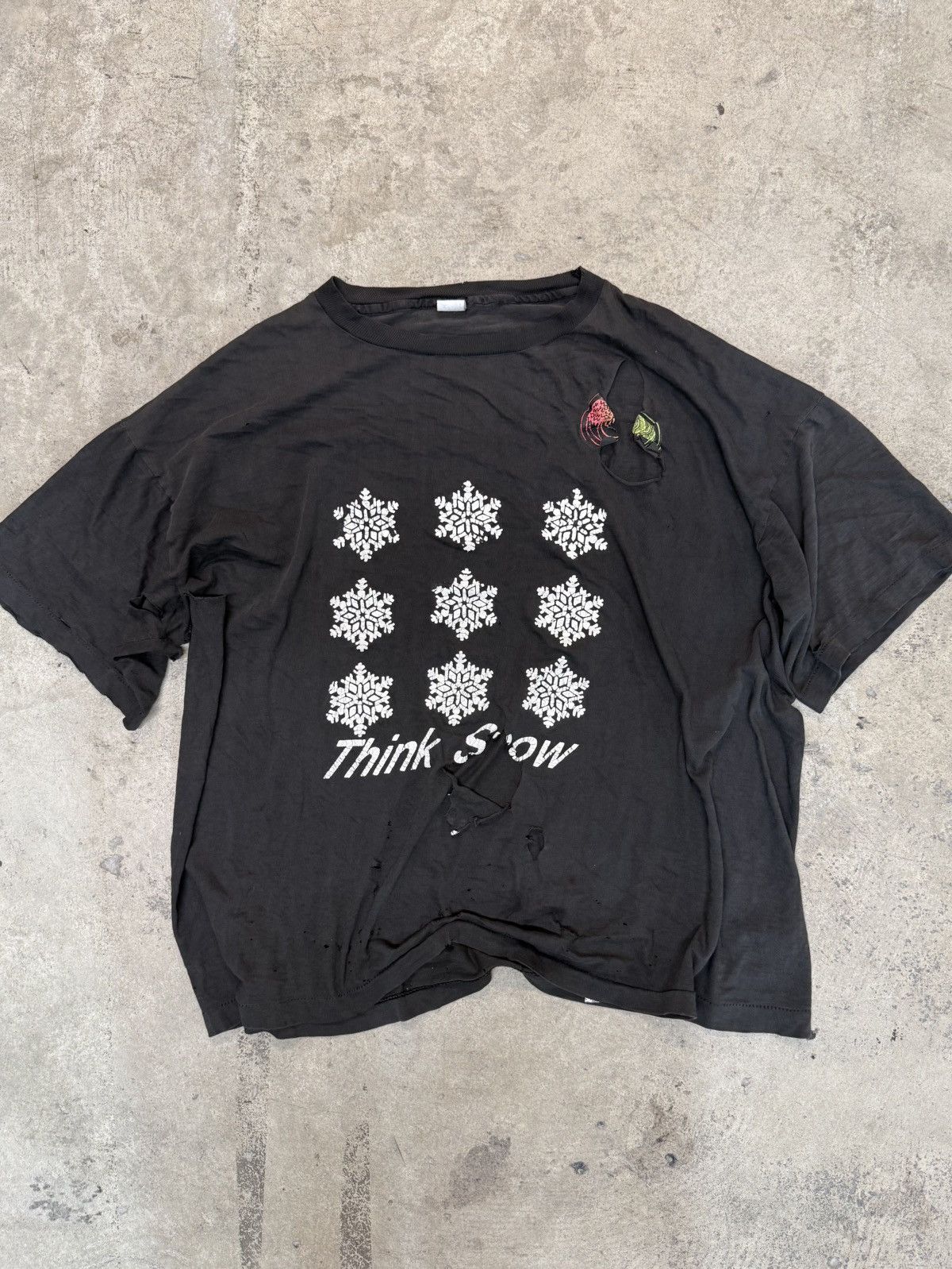 Vintage Vintage Trashed Snow Tee Size US L / EU 52-54 / 3 - 1 Thumbnail