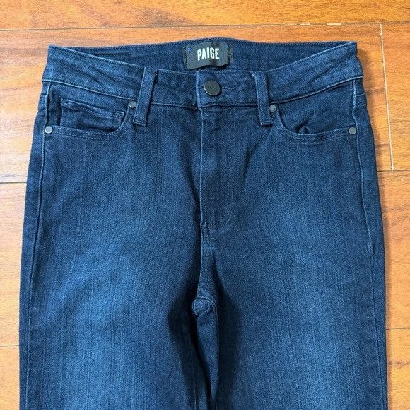 Paige PAIGE Dark Blue High Rise Muse Skinny Jeans Sz 25 Size 25" / US 0 / IT 36 - 3 Thumbnail