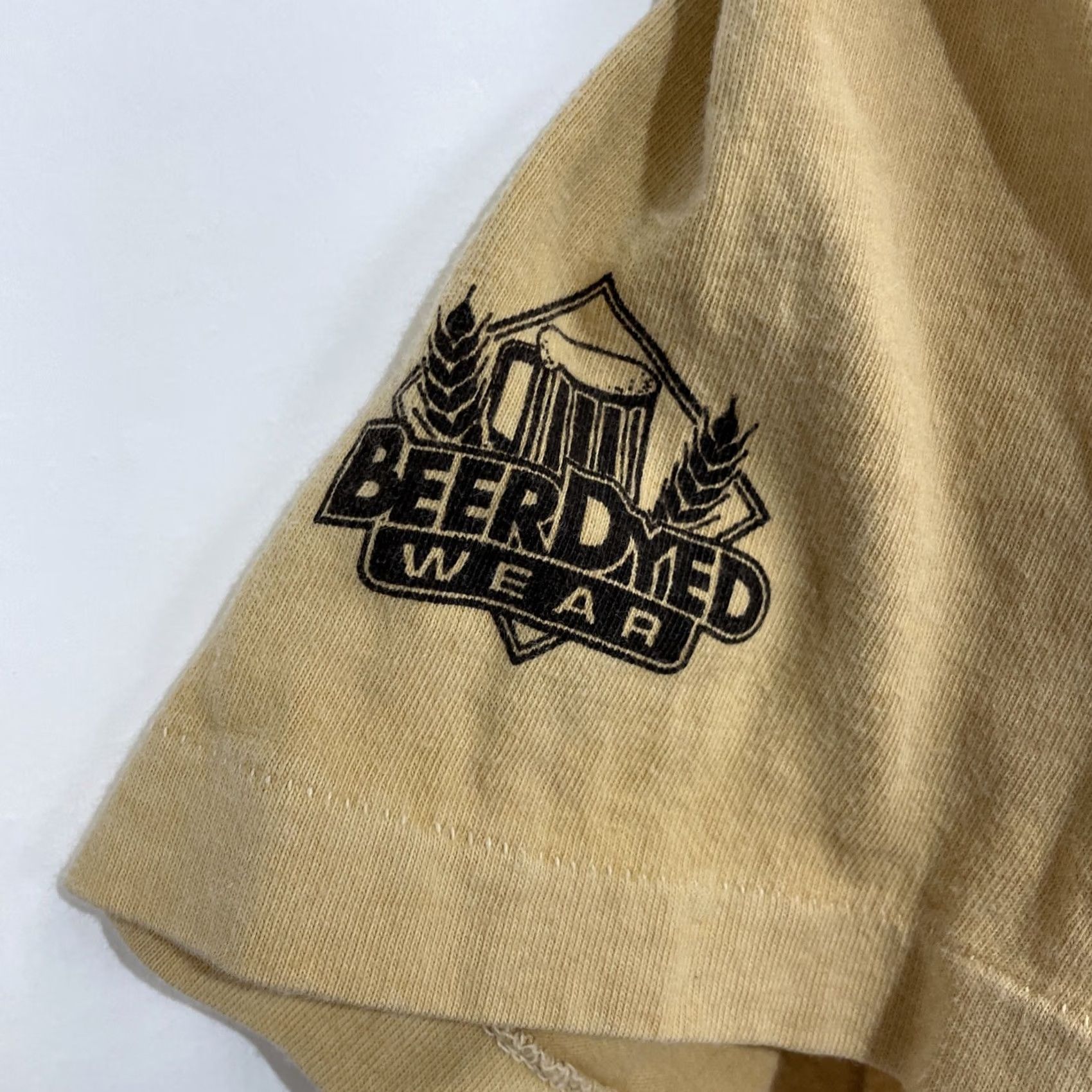 Vintage VINTAGE Crazy Shirts T Shirt Bull Logo 90s Beer Mens L Beige Short Sleeve Crew Neck Graphic Print USA Size US L / EU 52-54 / 3 - 7 Thumbnail