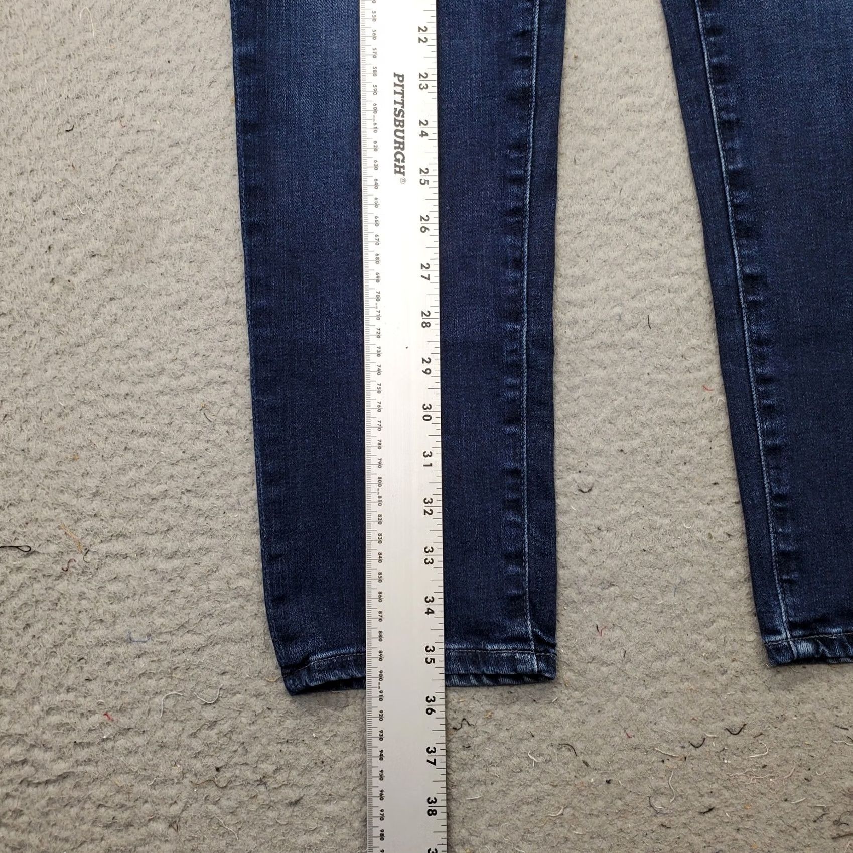 Denime AG Adriano Goldschmied Prima Cigarette Ankle Jeans Womens 30R Blue Denim Stretch Denim Jeans Women 30 Size 30" / US 8 / IT 44 - 3 Thumbnail