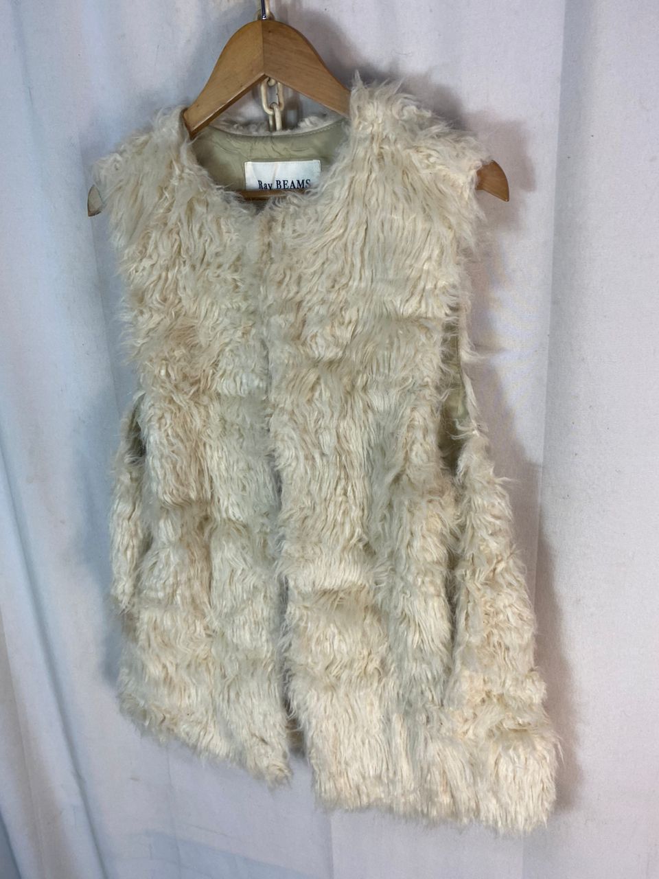 Japanese Brand Unisex🔥 ray beams fur vest Size M / US 6-8 / IT 42-44 - 2 Thumbnail