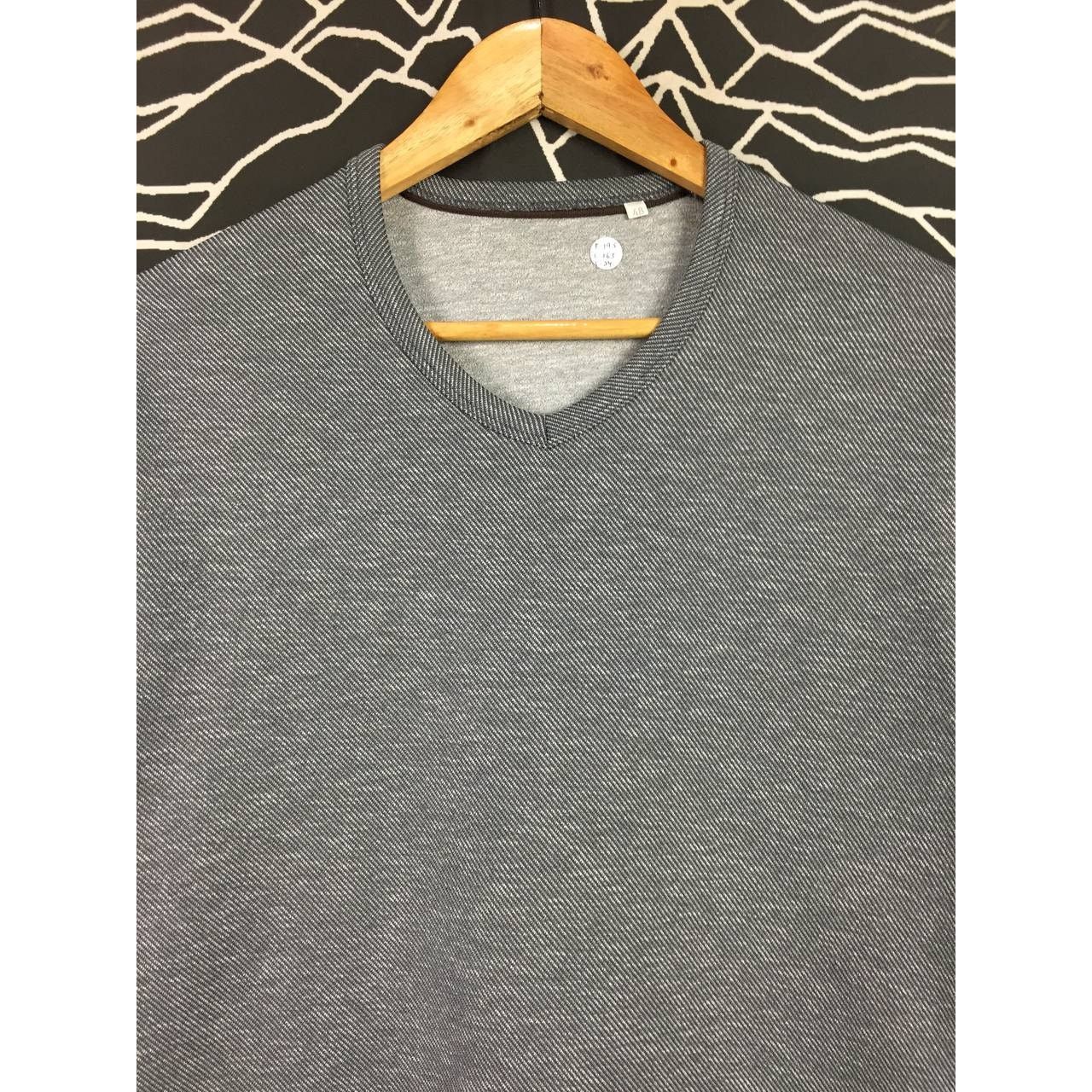 ABAHOUSE × Japanese Brand × Vintage Abahouse Japanese Brand V-Neck Casual Longsleeve Tee Size 48 Size US M / EU 48-50 / 2 - 3 Thumbnail