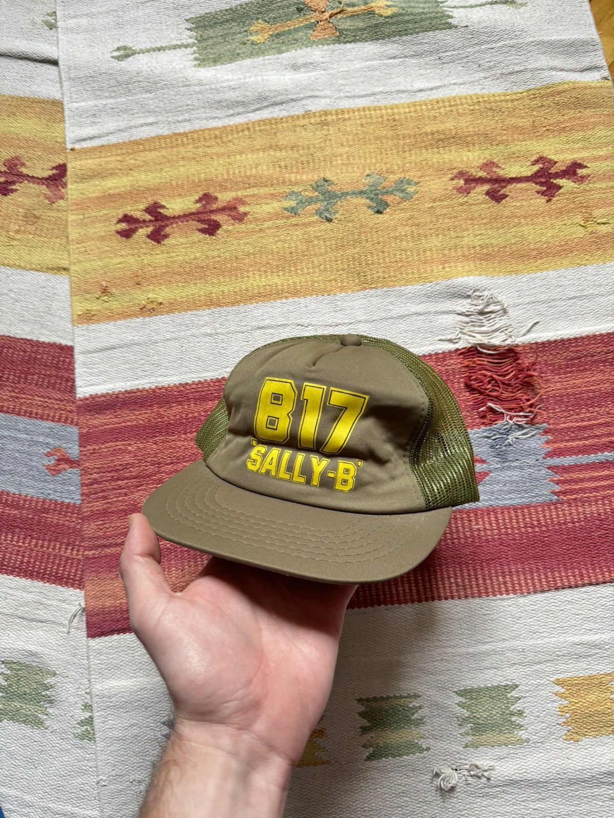Other Vintage 90’s Boeing B17 Flying Sally-B Air Force Trucker Hat Size ONE SIZE - 3 Thumbnail