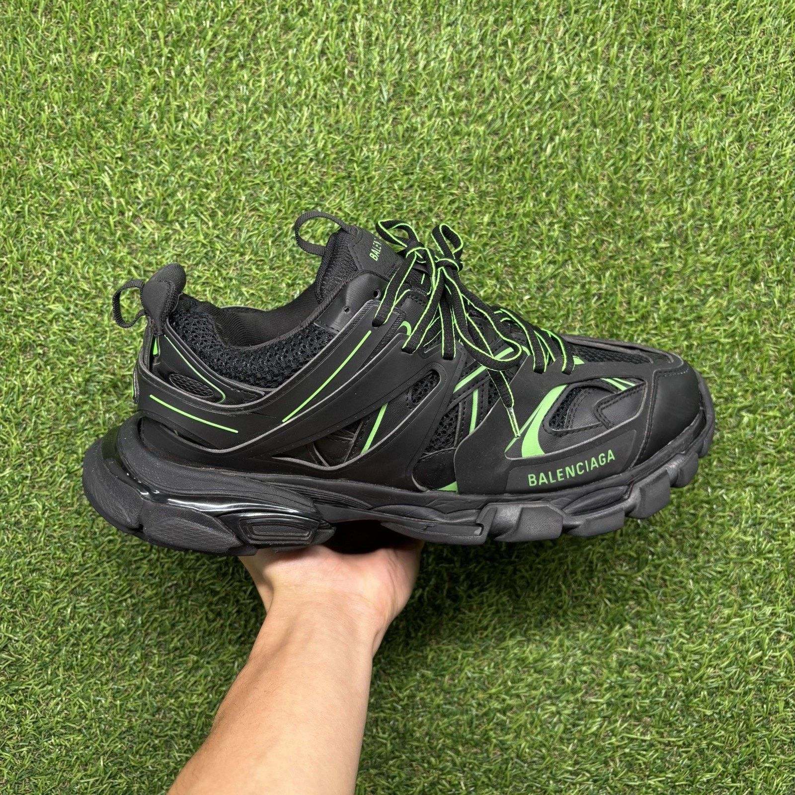 Balenciaga Balenciaga Track ' Black, Slime Green ' | GREAT CONDITION! Size US 13 / EU 46 - 2 Thumbnail
